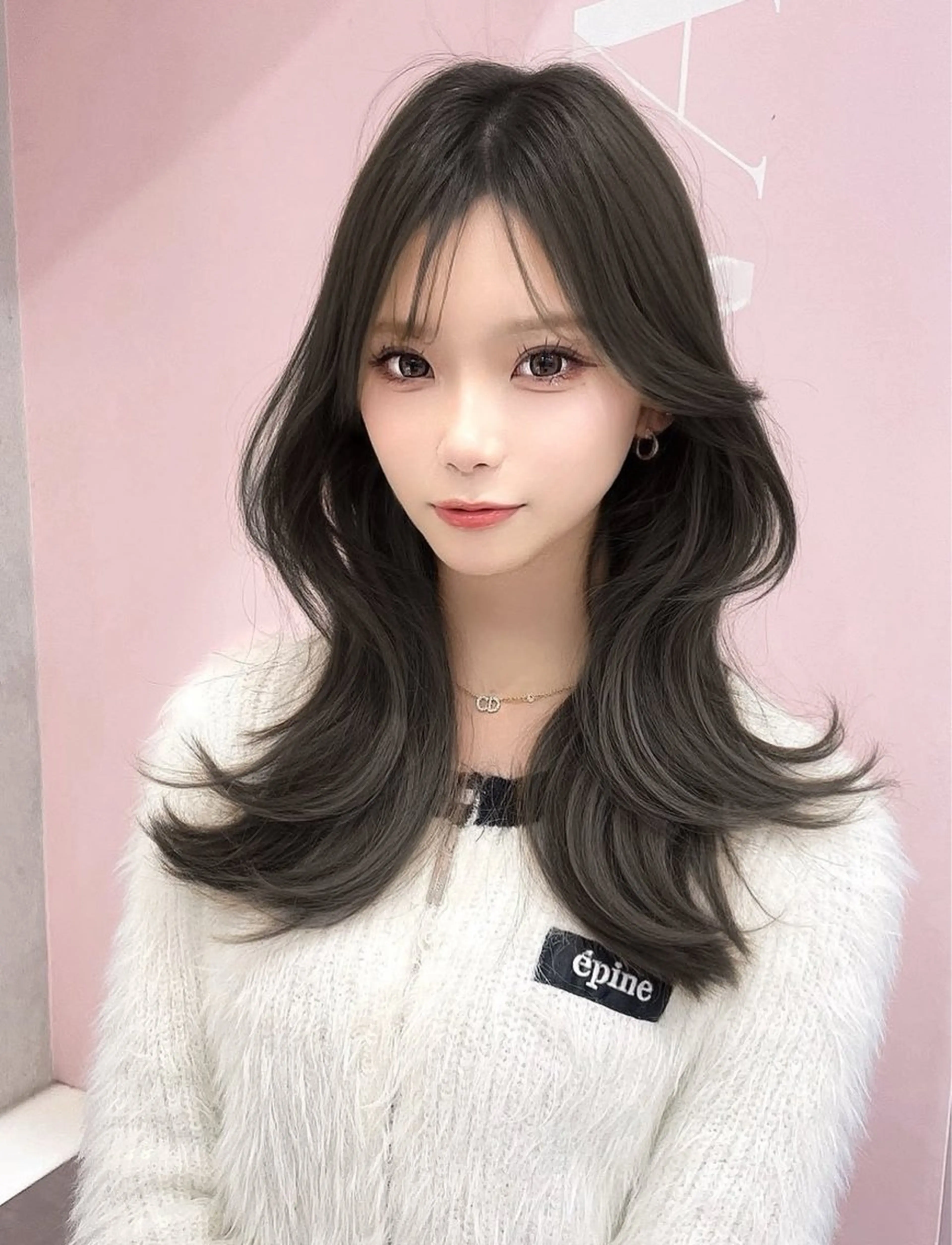 ロング カラー カット ヘアカラー トリートメント レイヤー/髪質改善 /透け感カラー/艶髪のヘアスタイル