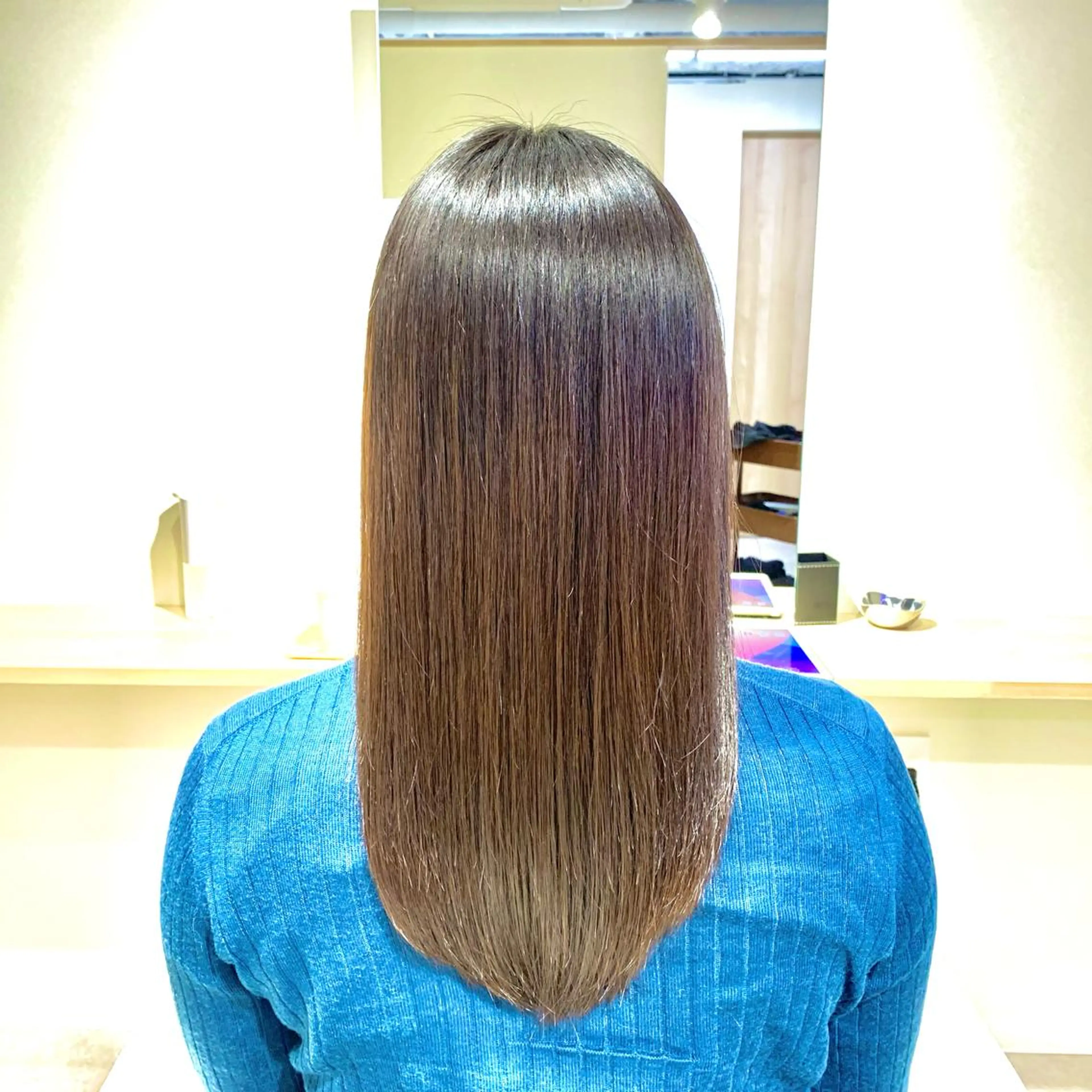 セミロング トリートメント 酸熱トリートメント カット トリートメント 🏆蔵前個室 美容院🏆　大川月央のヘアスタイル