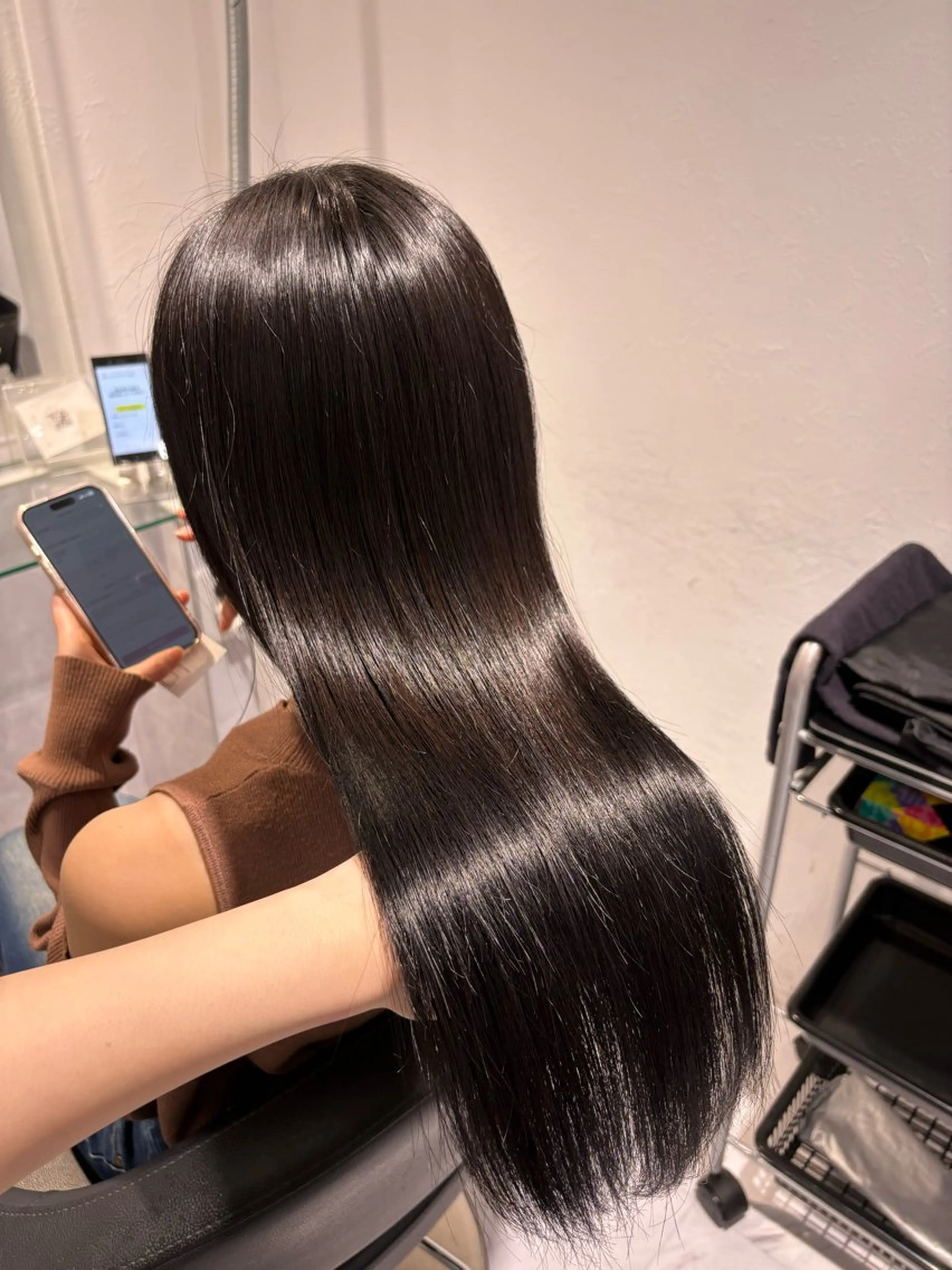 ロング カラー 髪質改善 表参道♡暗髪♡ 艶カラー♡アユミのヘアスタイル