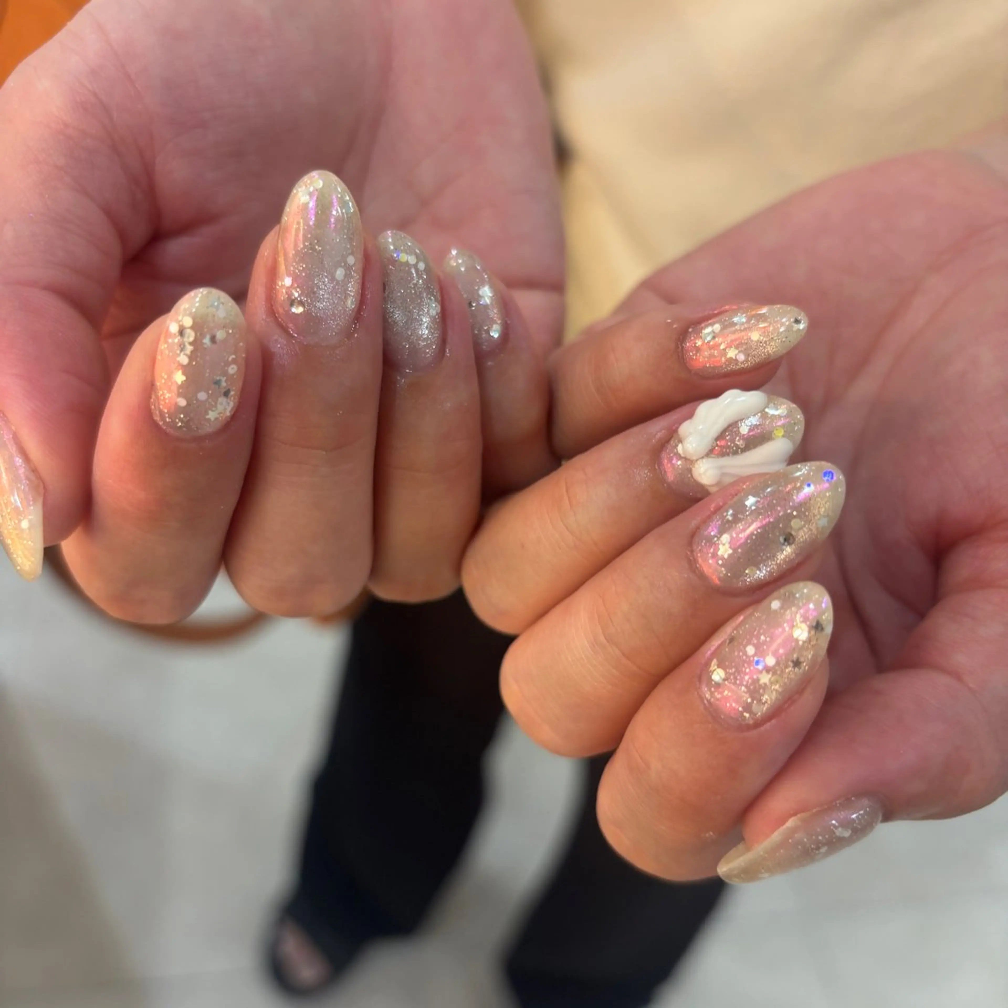 ネイル ハンドネイル フットネイル ゆびノさき茨木店 ニュアンス/アートのネイルデザイン