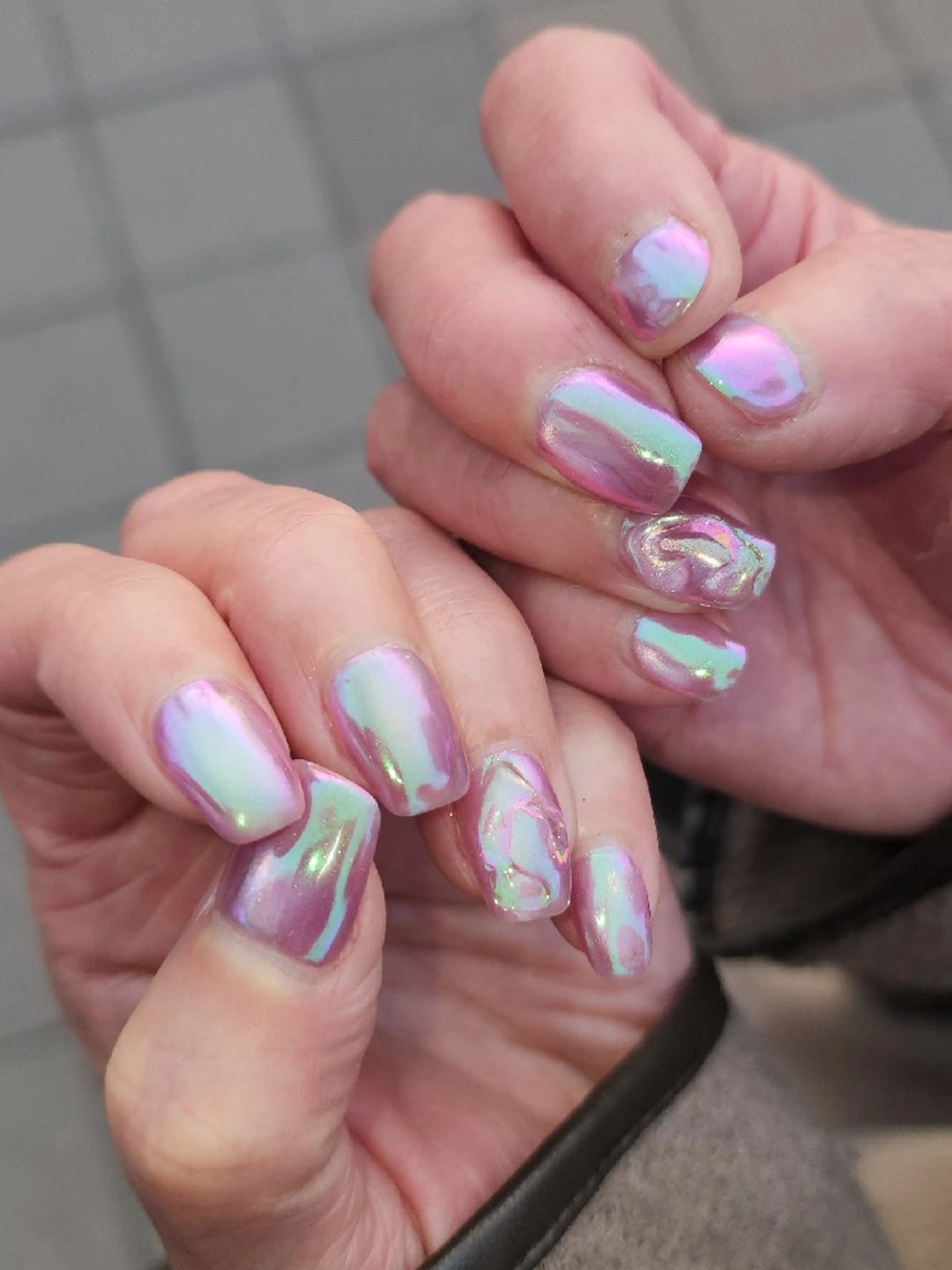 ネイル ミラーネイル ハンドネイル フットネイル ConneQt所属・ETHOSENSE. kimikaのネイルデザイン