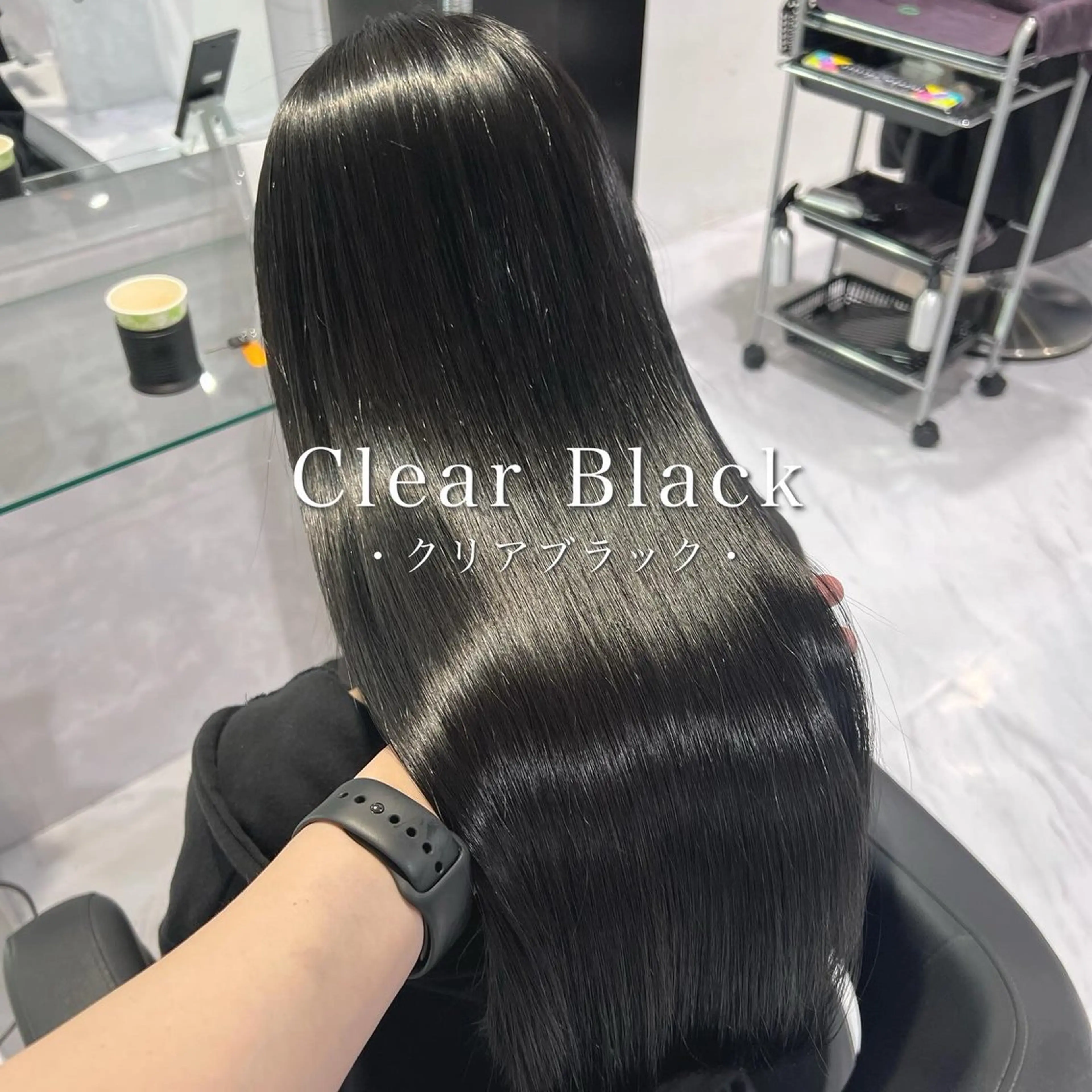 ロング ヘアアレンジ ボブ くせ毛 髪質改善 縮毛矯正 トリートメント カット 縮毛矯正 トリートメント 🦋重くない暗髪🦋 Hana🦋のヘアスタイル