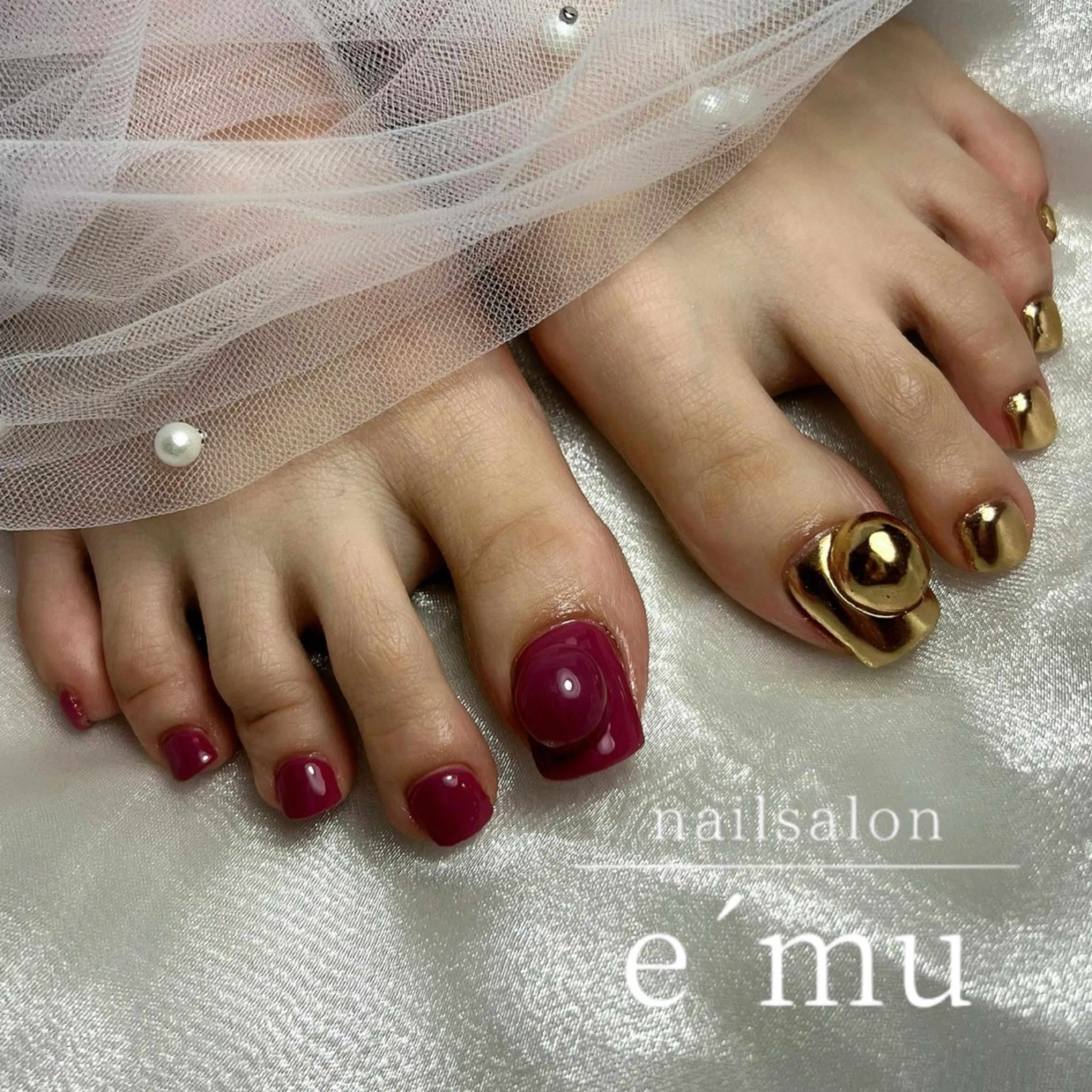 ネイル フットネイル nailsalon e´muのネイルデザイン