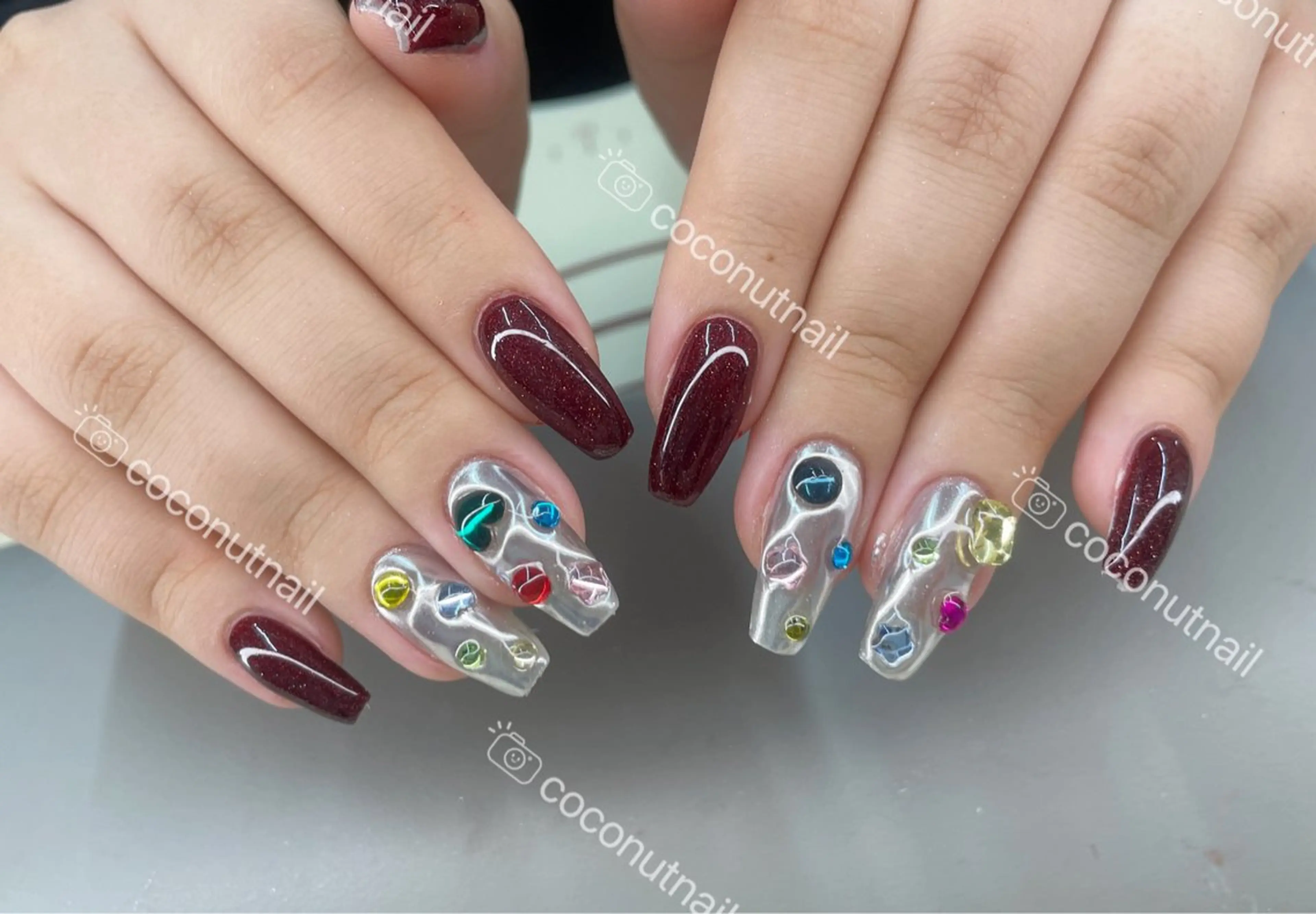 ネイル ハンドネイル 神田 ココナッツのネイルデザイン
