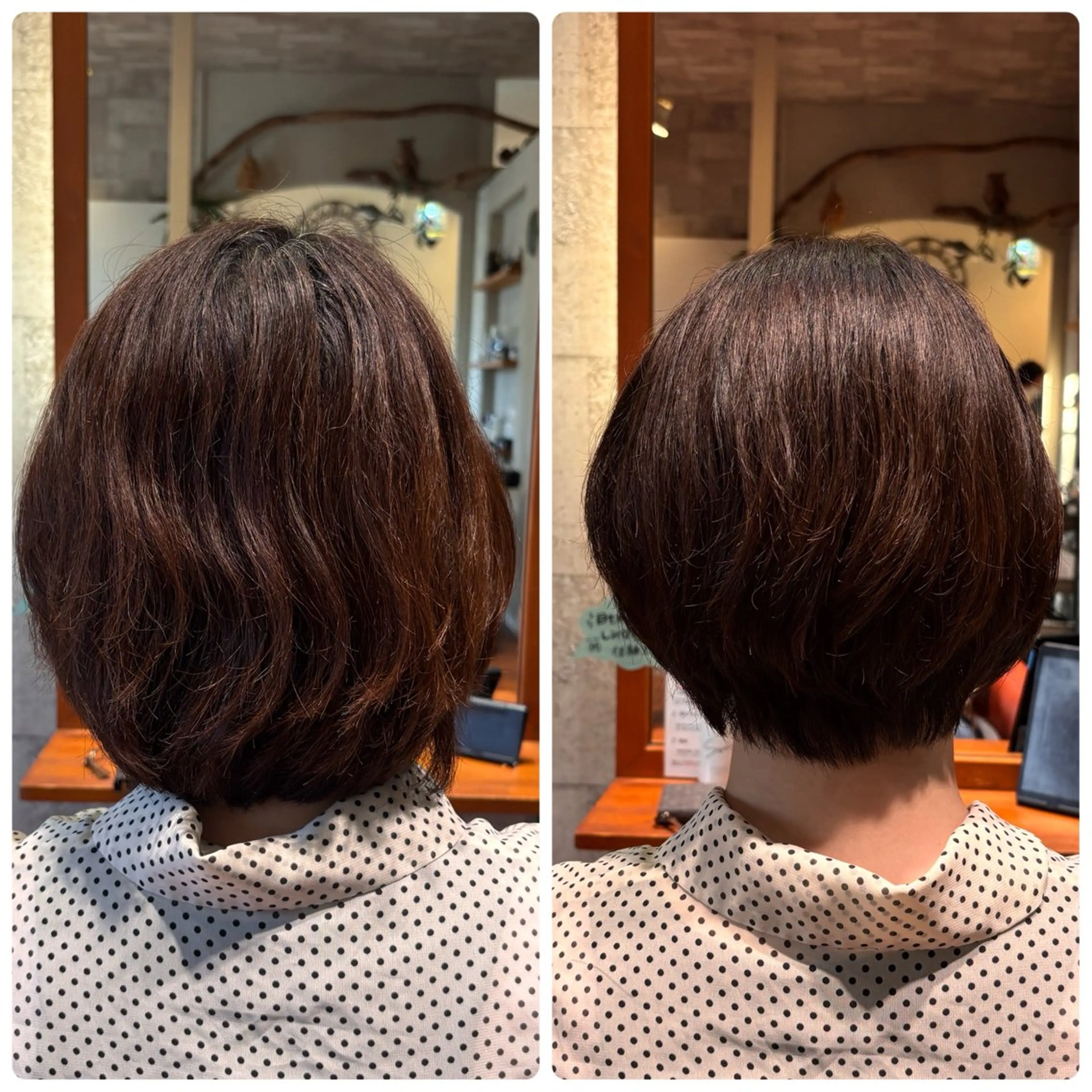 ショート ケアカラー トリートメント カット ヘアカラー 斎藤 夏美のヘアスタイル