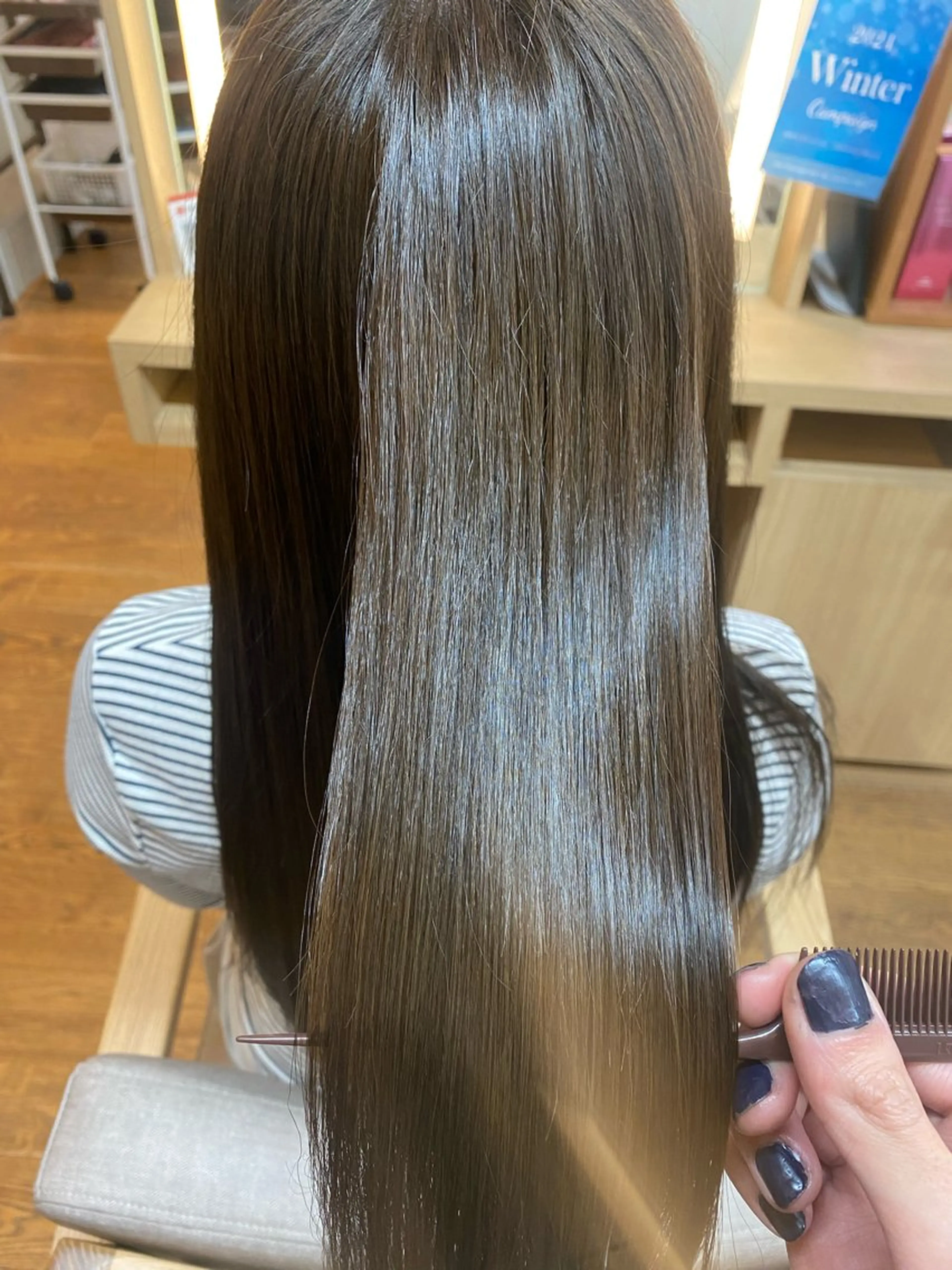 カラー オリーブカラー 鳴海 快晴のヘアスタイル