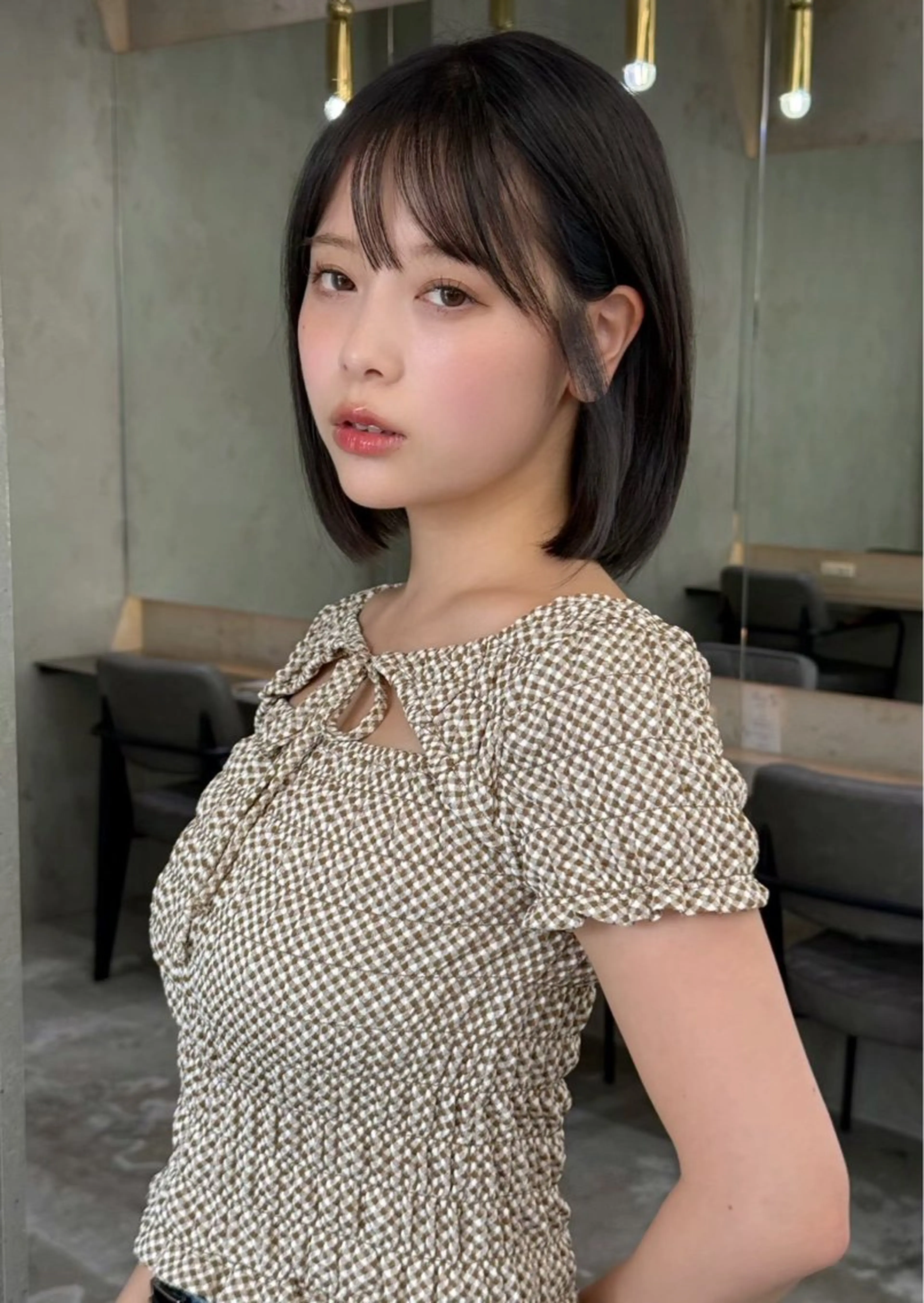 ミディアム ももか 🍑 ̖́-︎のヘアスタイル