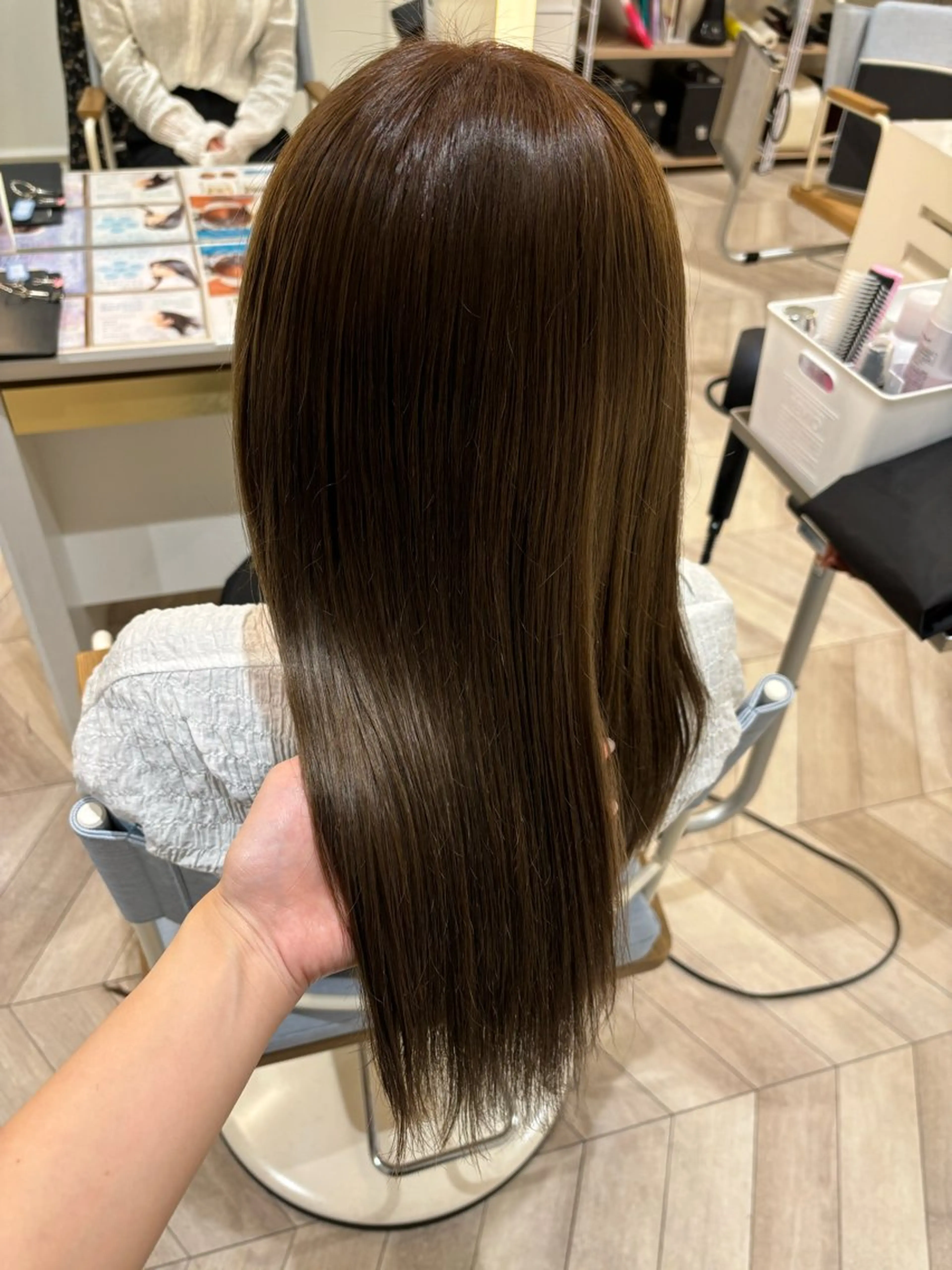 ロング カラー オリーブカラー ヘアカラー 💐レイヤー/透明感 カラー💐智口彩香のヘアスタイル