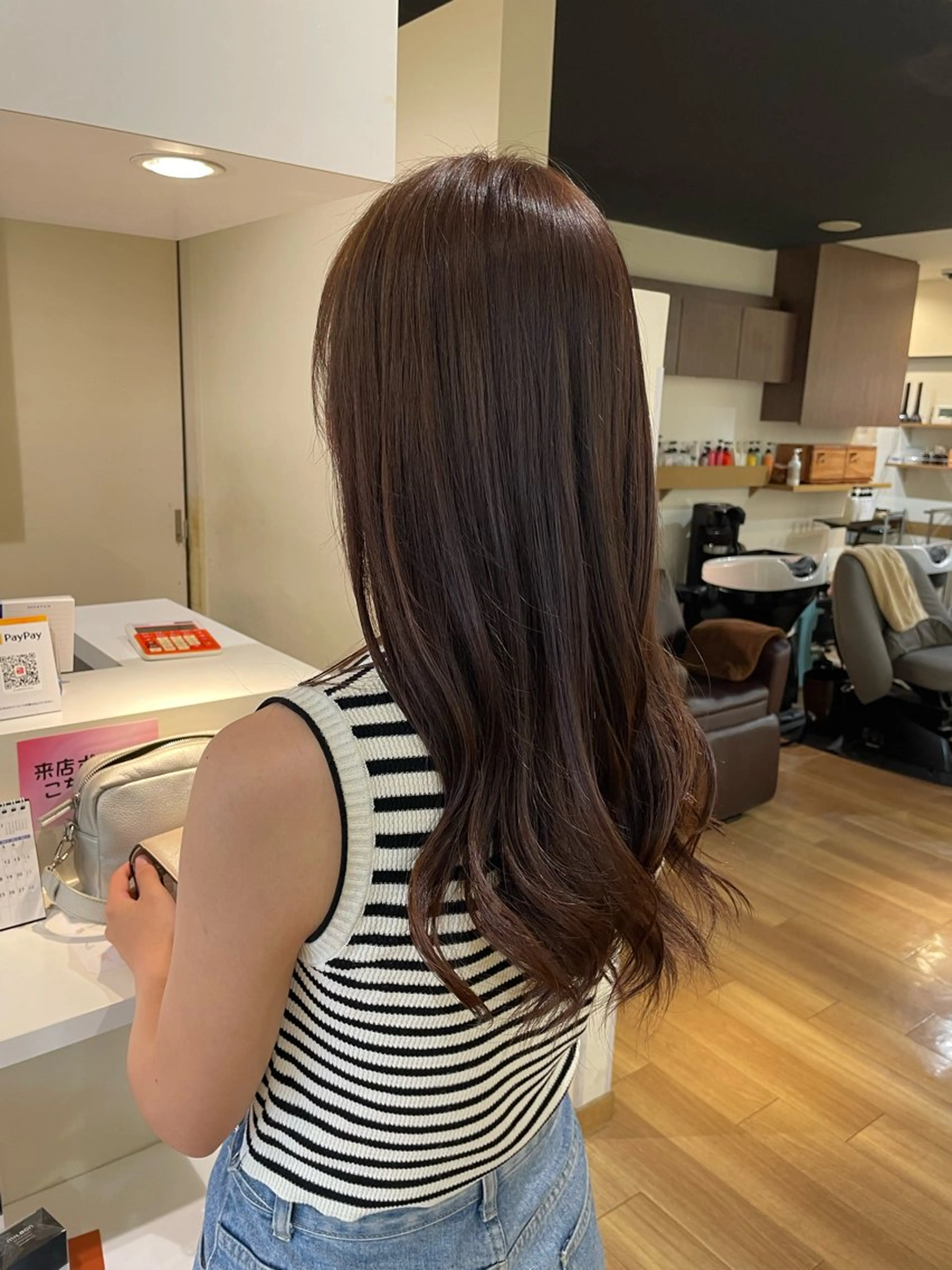 💫外国人風透明感💫　髪質改善カラー+うる艶トリートメント　コテ巻き仕上げ✨の写真