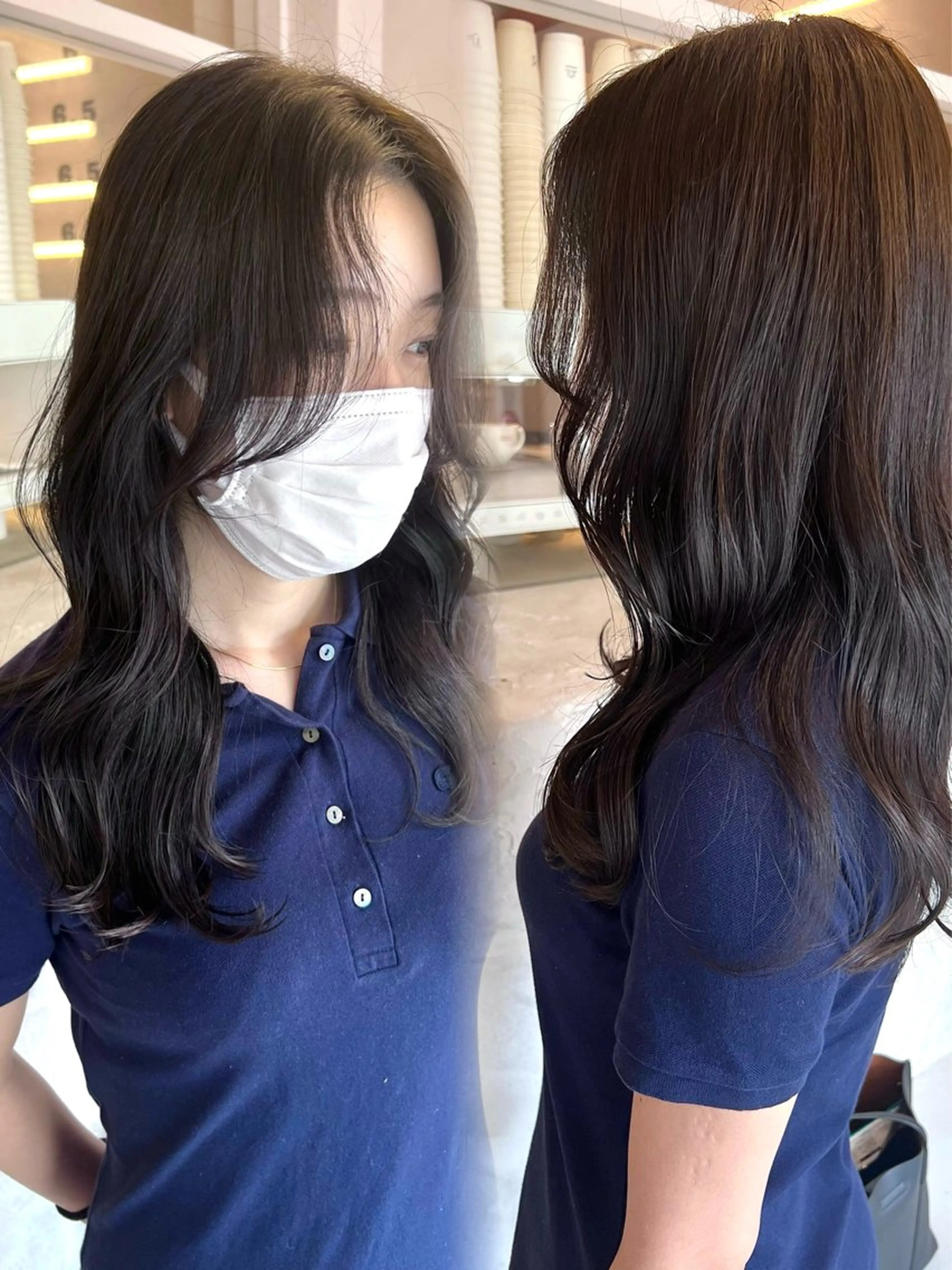 セミロング カラー 透明感，髪質改善の プロ☝🏻前田俊樹✨のヘアスタイル