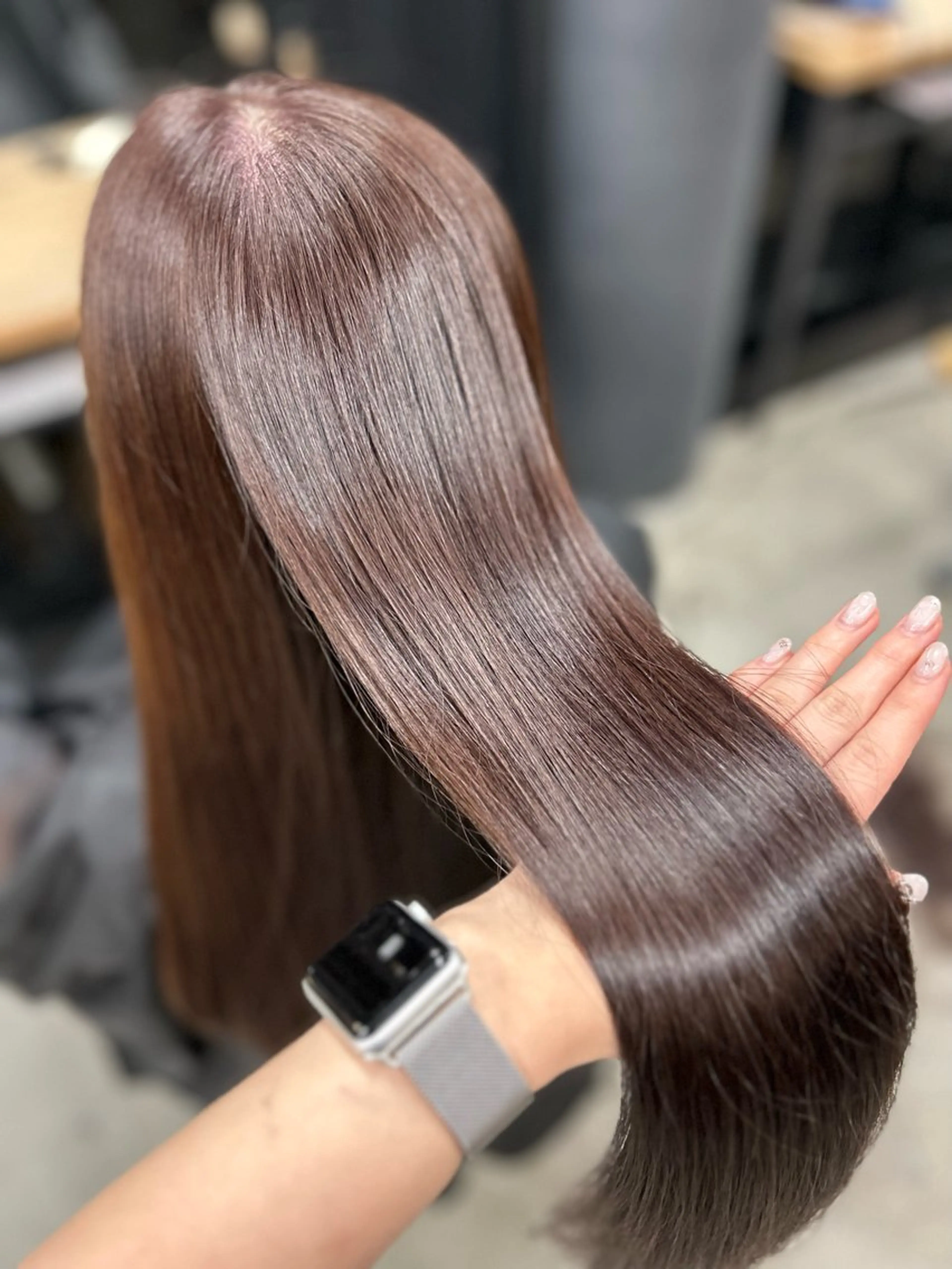 ロング 女性らしいモテヘア 韓国ヘアhikariのヘアスタイル