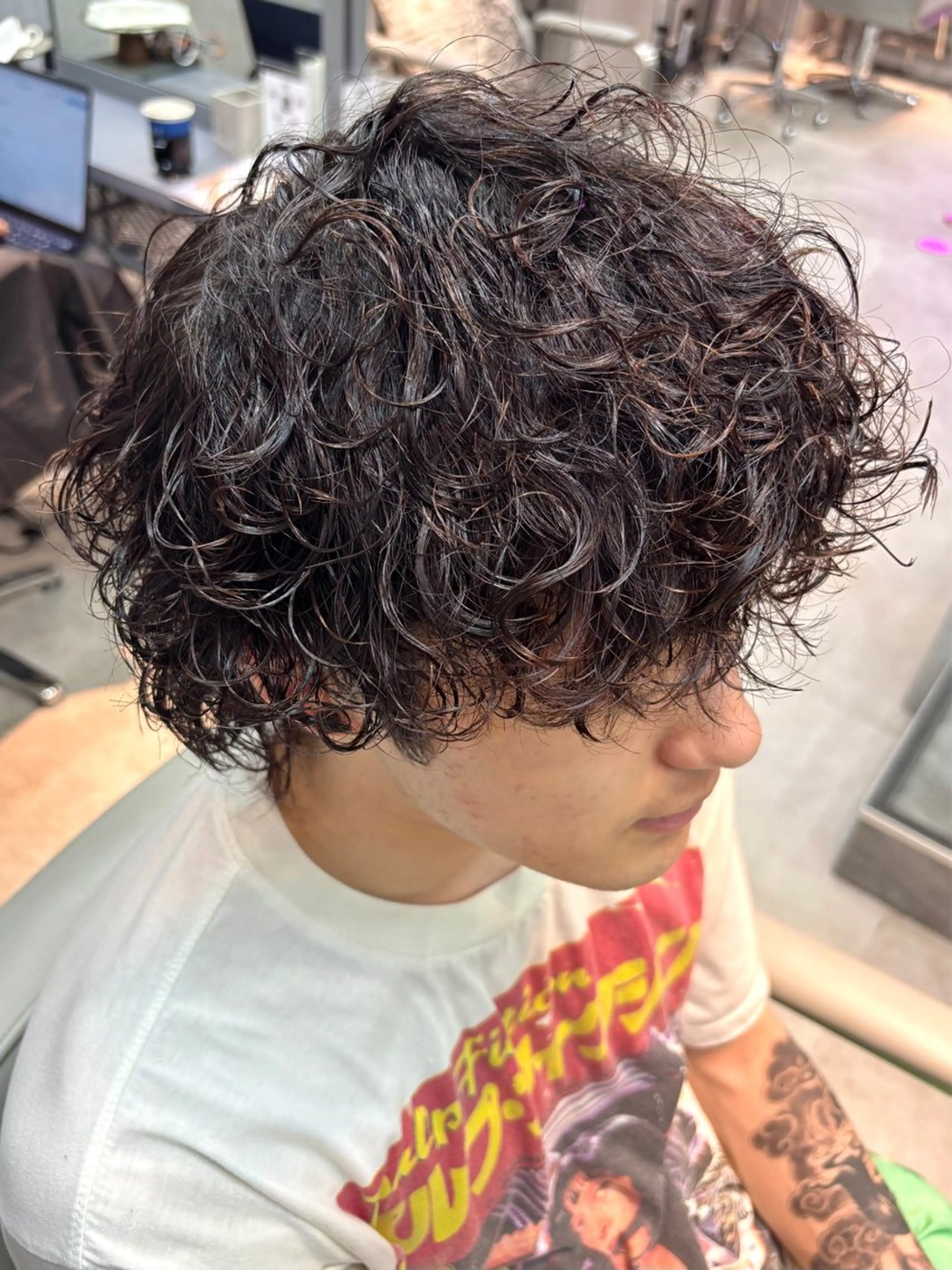 ショート パーマ メンズ カット パーマ Miura Kaitoのヘアスタイル