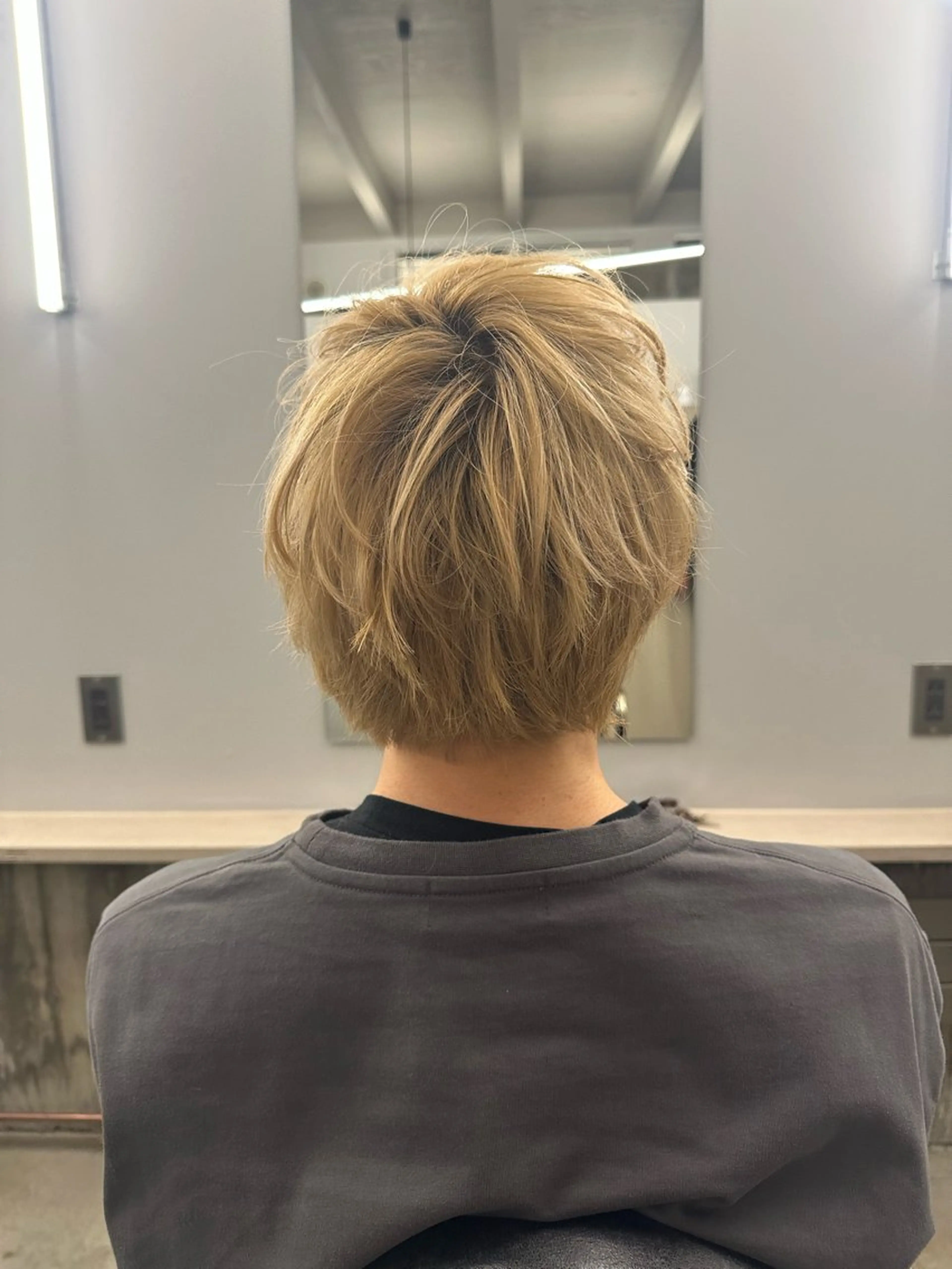 メンズ レイヤーショート（画像よりも少し短いスタイルになります）の写真