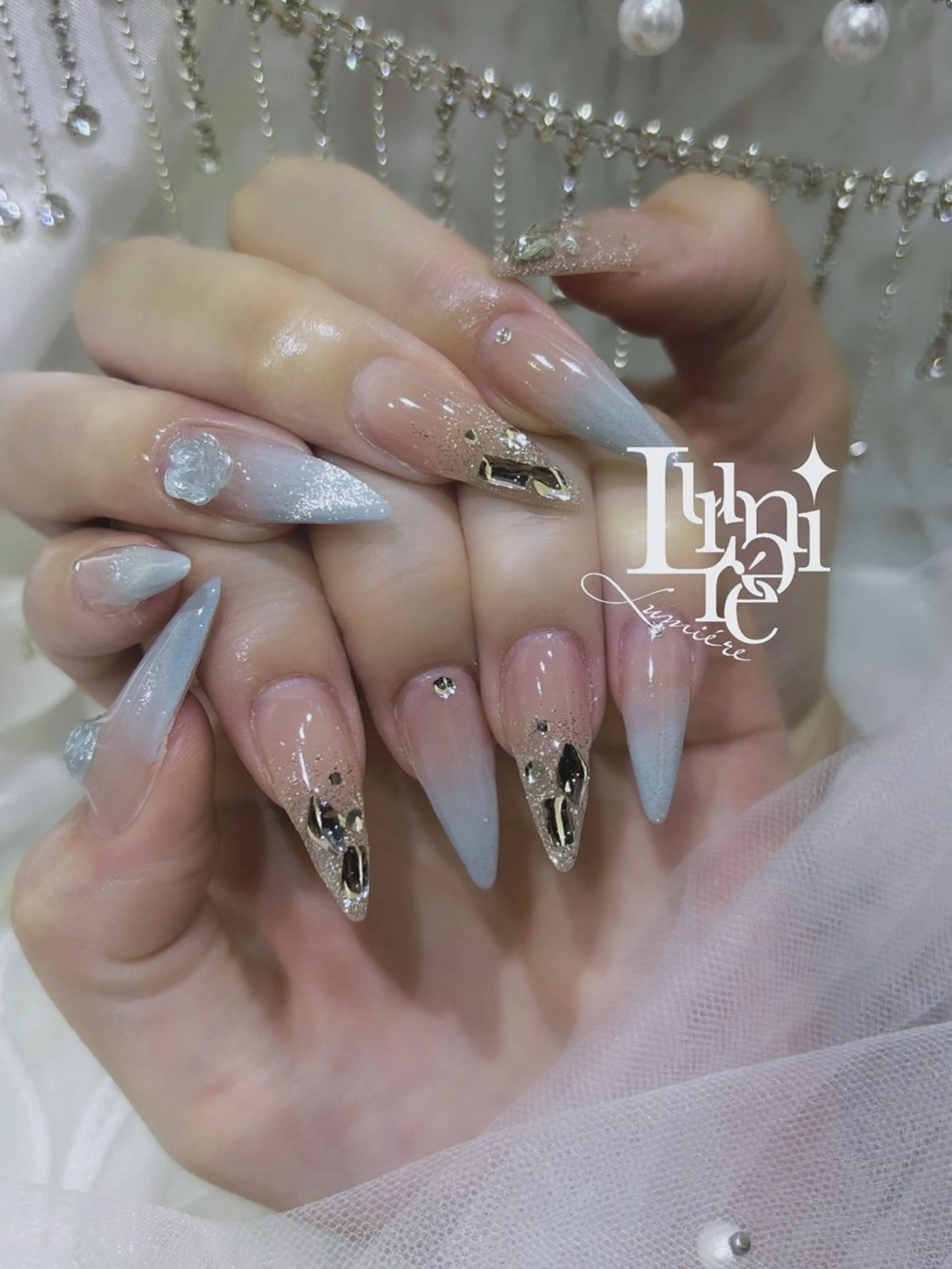 ネイル ハンドネイル Lumière/ 超ロング/ワンホンのネイルデザイン