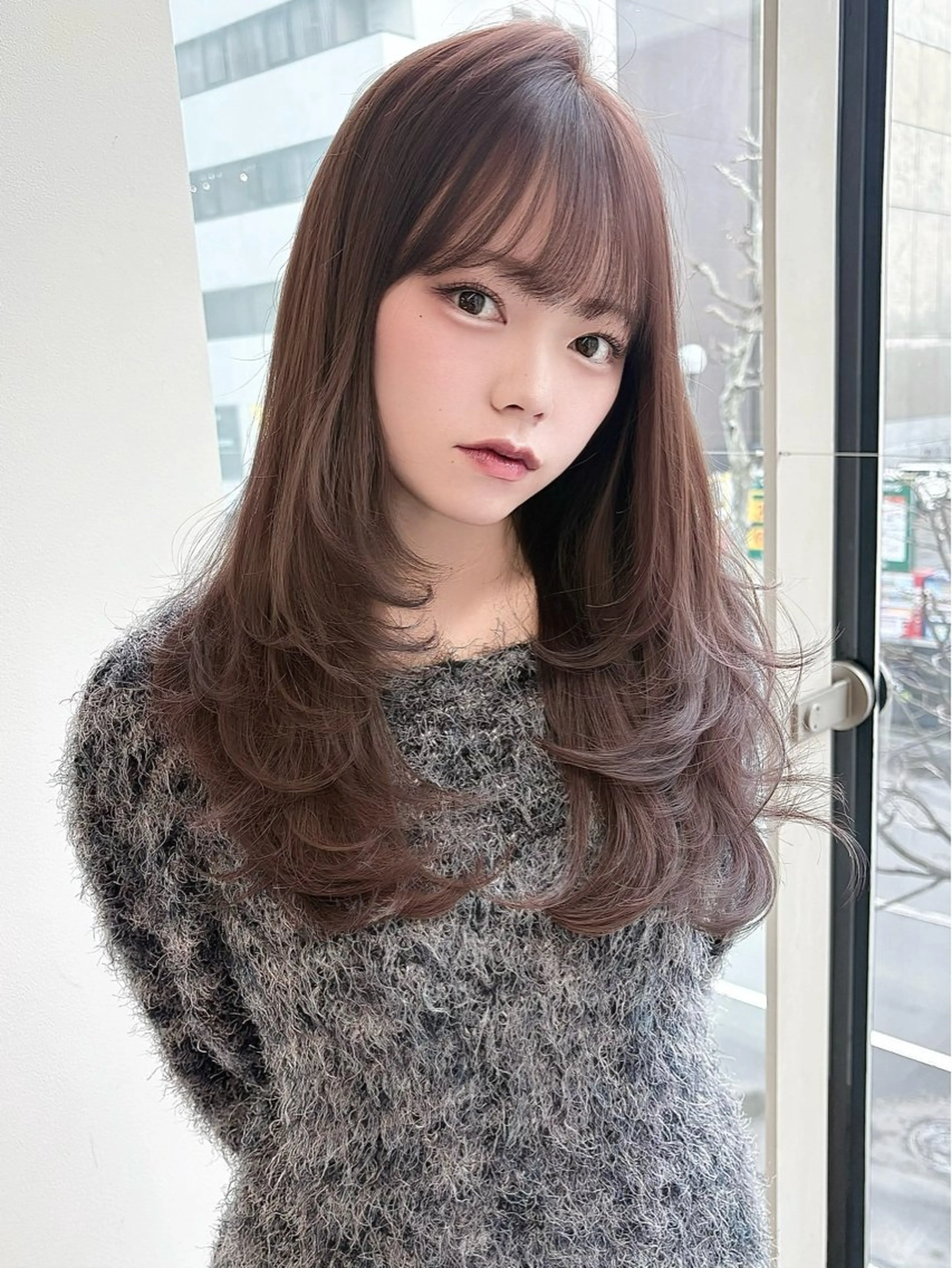 🦋髪質改善inケアカラー+カット+3step TRの写真