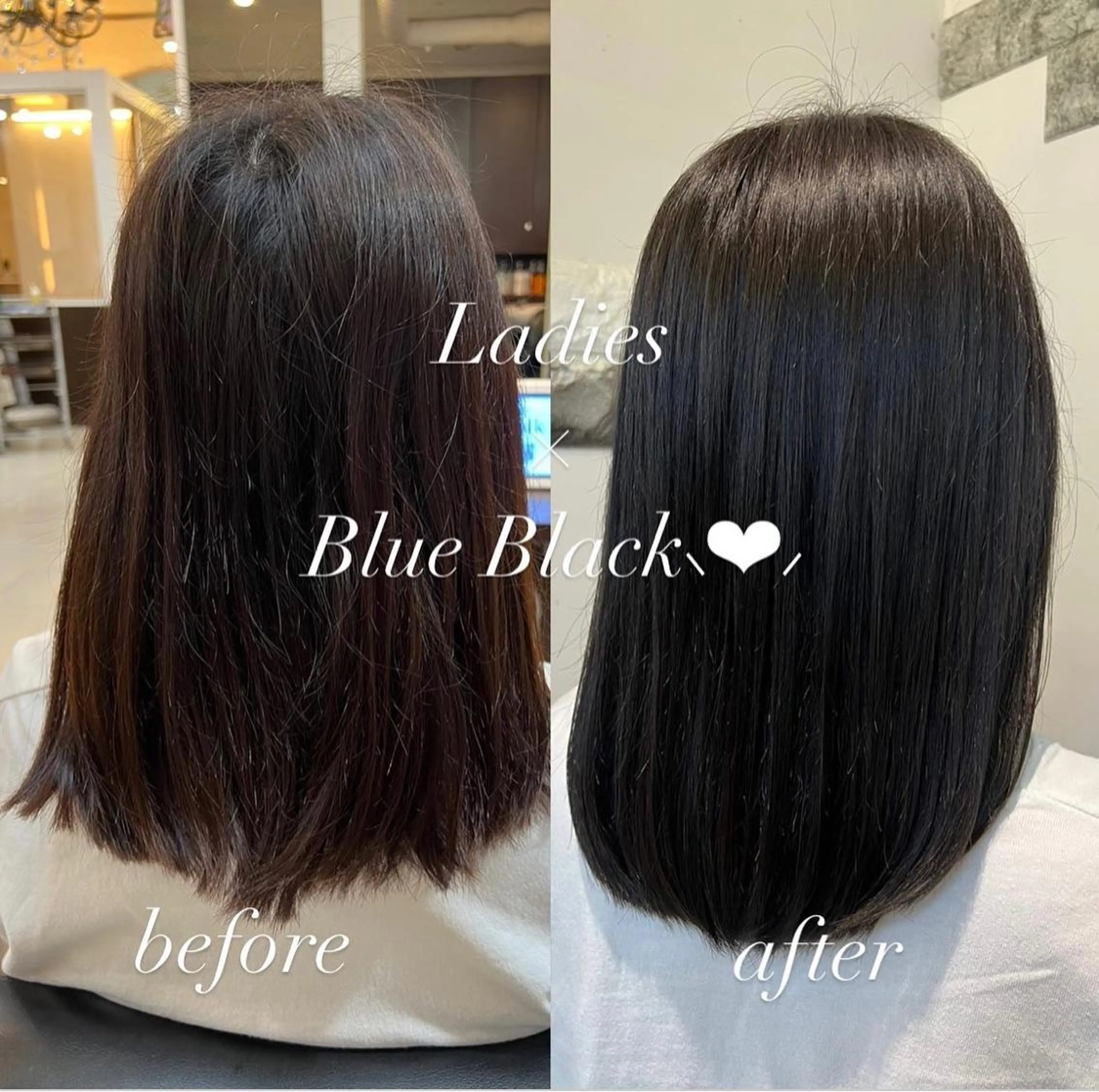 セミロング カラー 大人デザイン 🍃MORIKA🍃のヘアスタイル