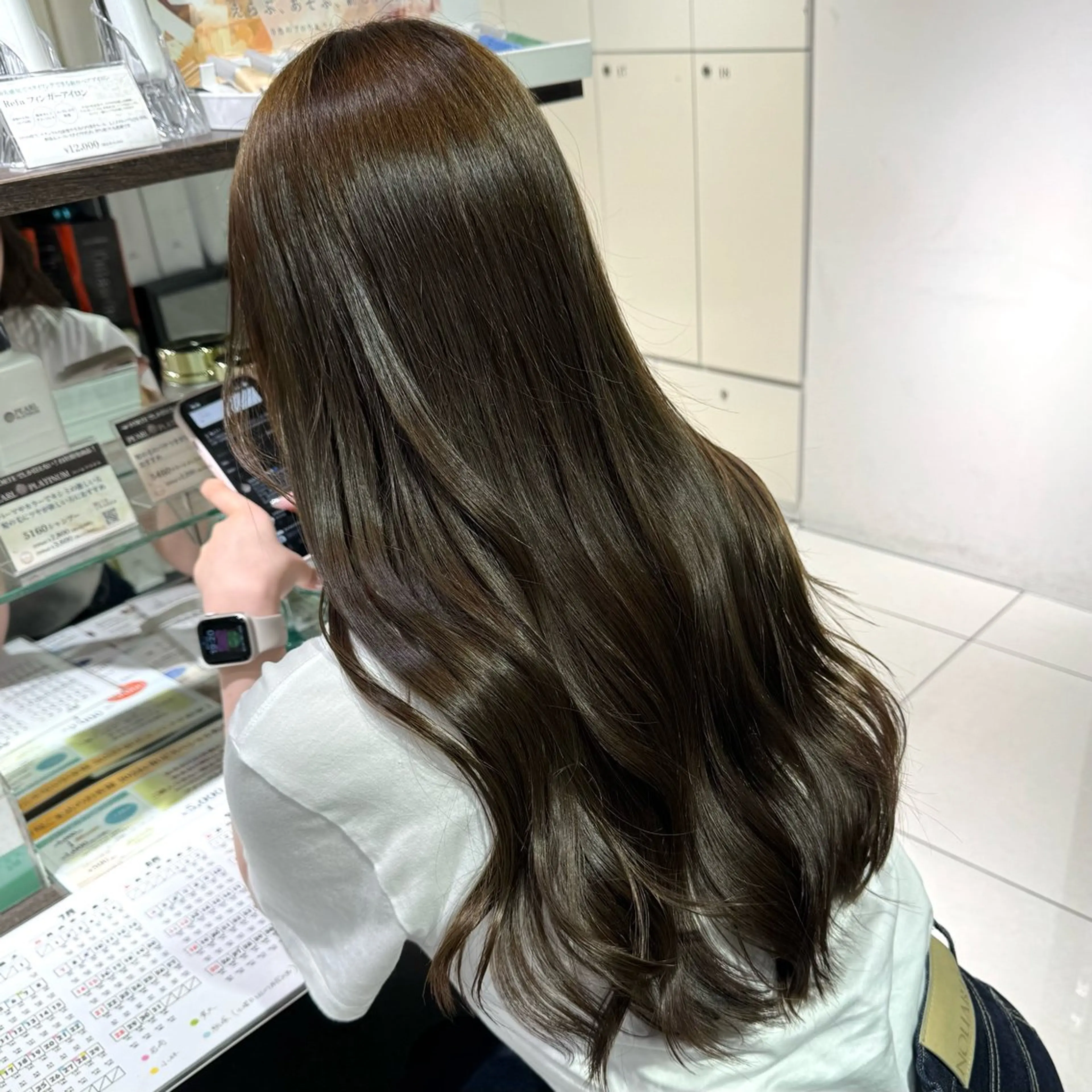 ロング カラー ヘアアレンジ ヘアカラー ブリーチなしカラー /新百合ヶ丘/安形翔のヘアスタイル