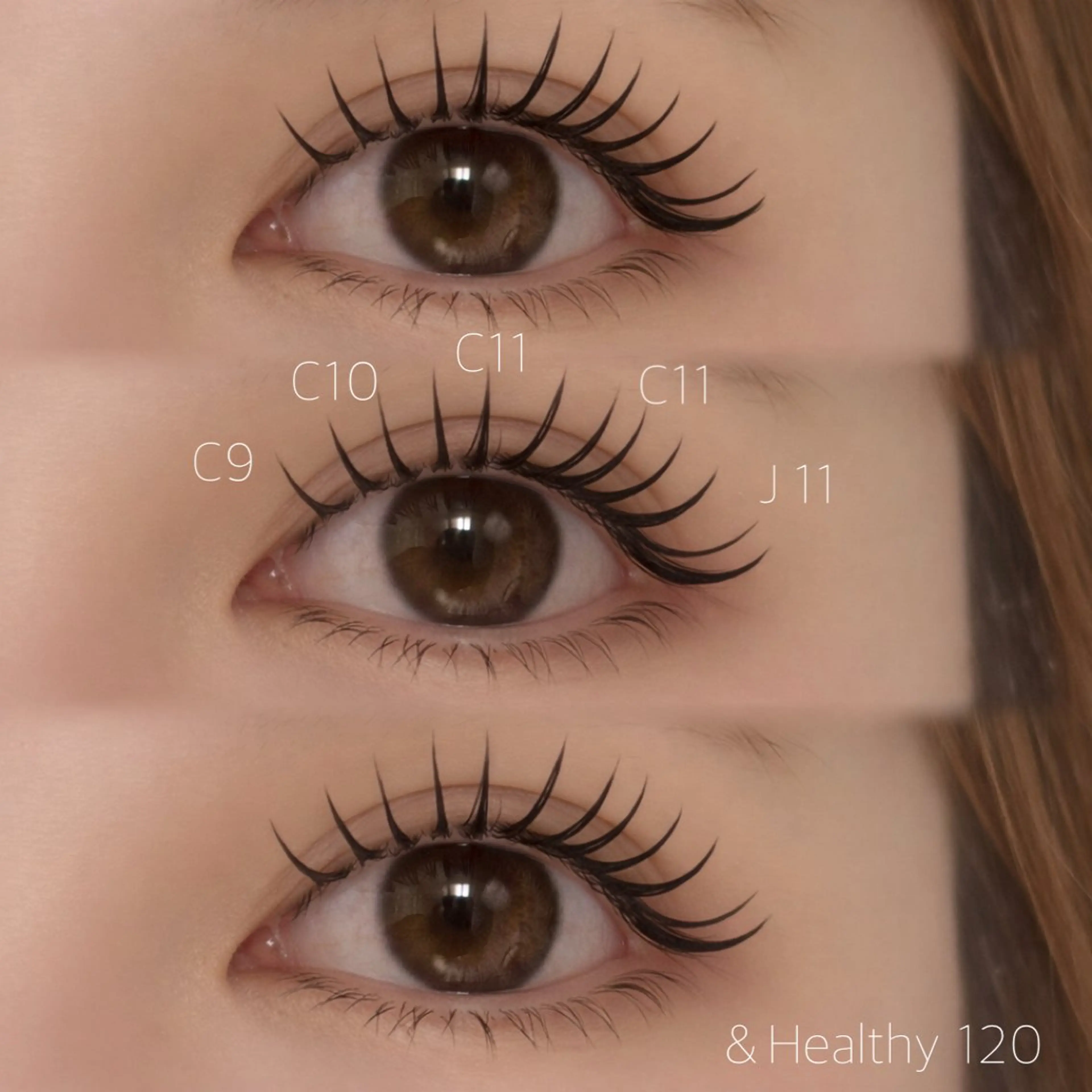 【U25】🩷LEDグルー変更無料🩷フラットラッシュ120本+アンドヘルシー(オフ無料)の写真