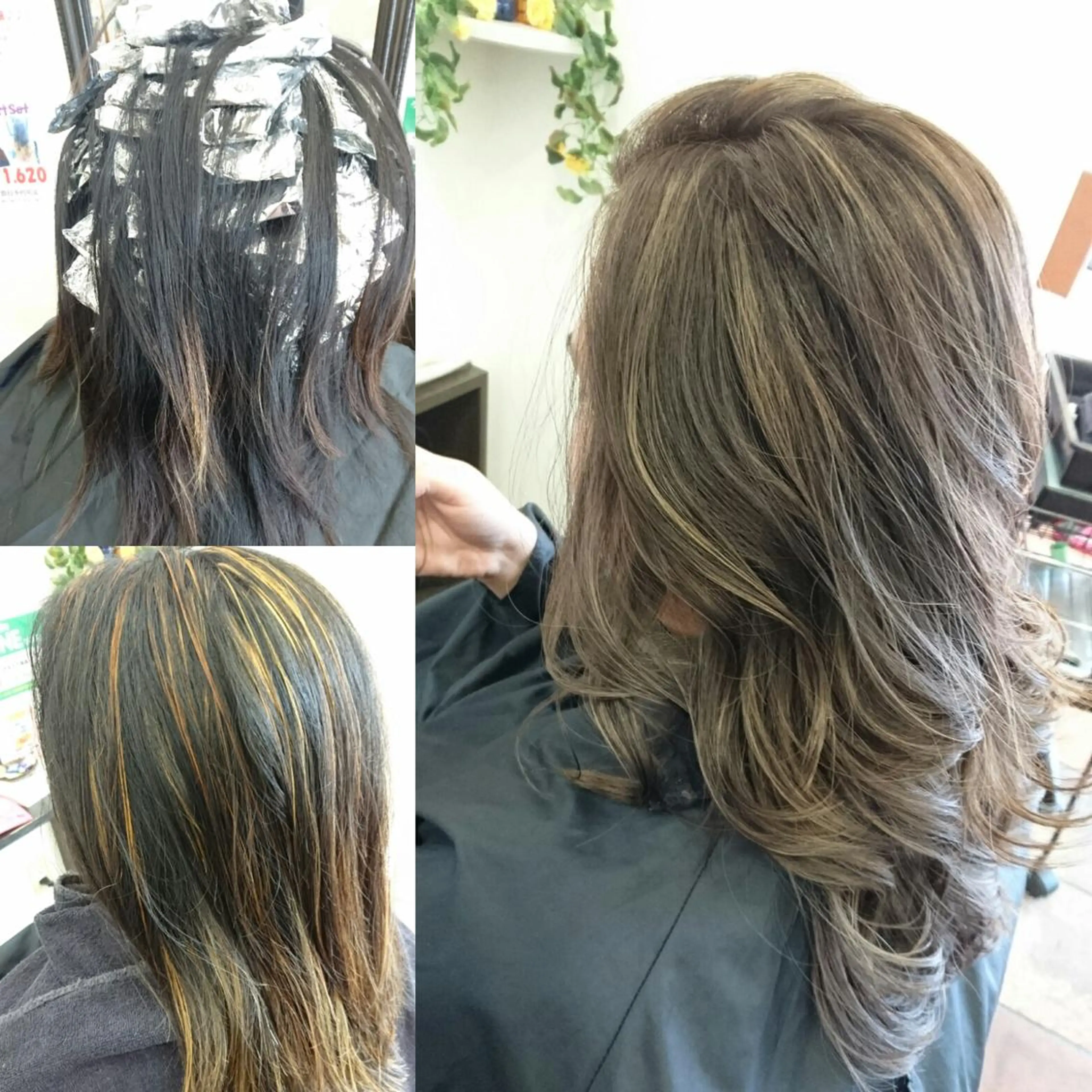 ロング カラー ベージュカラー ハイライトカラー メッシュ ハイライト ロング ヘアカラー Style Tのヘアスタイル