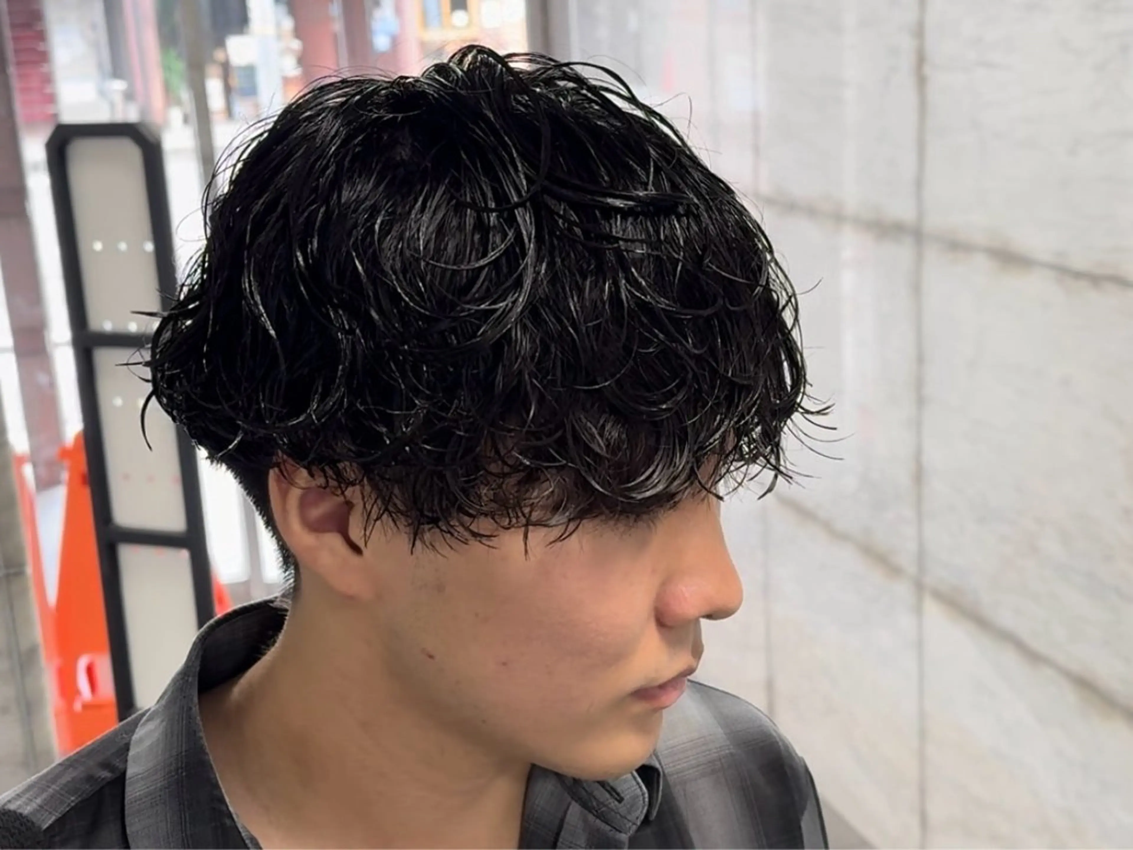 パーマ メンズ カット パーマ パーマ／京都駅 ／メンズ/藤井　翔のヘアスタイル