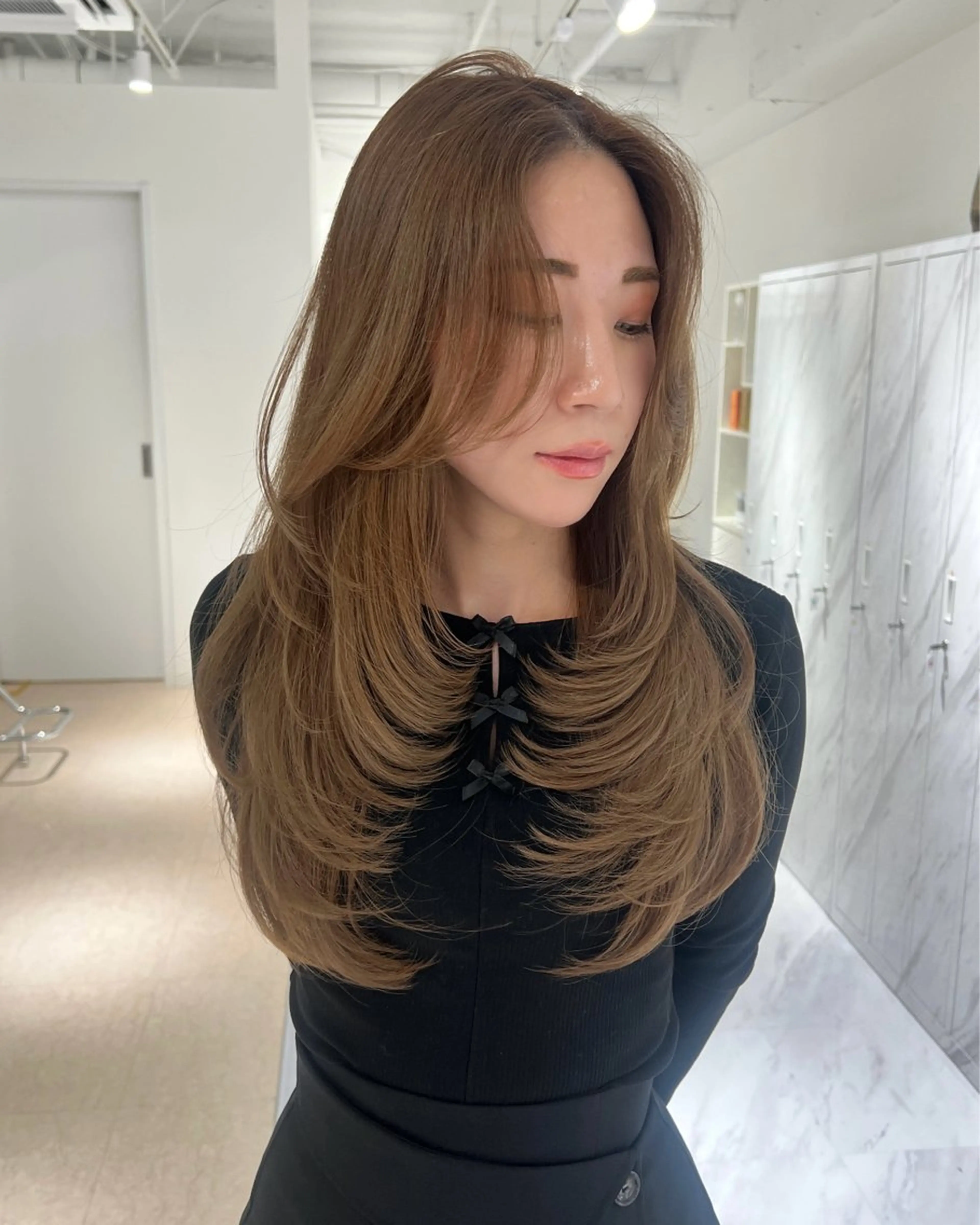 ロング カラー カット トリートメント 💖韓国風💖 レイヤー/LISAのヘアスタイル