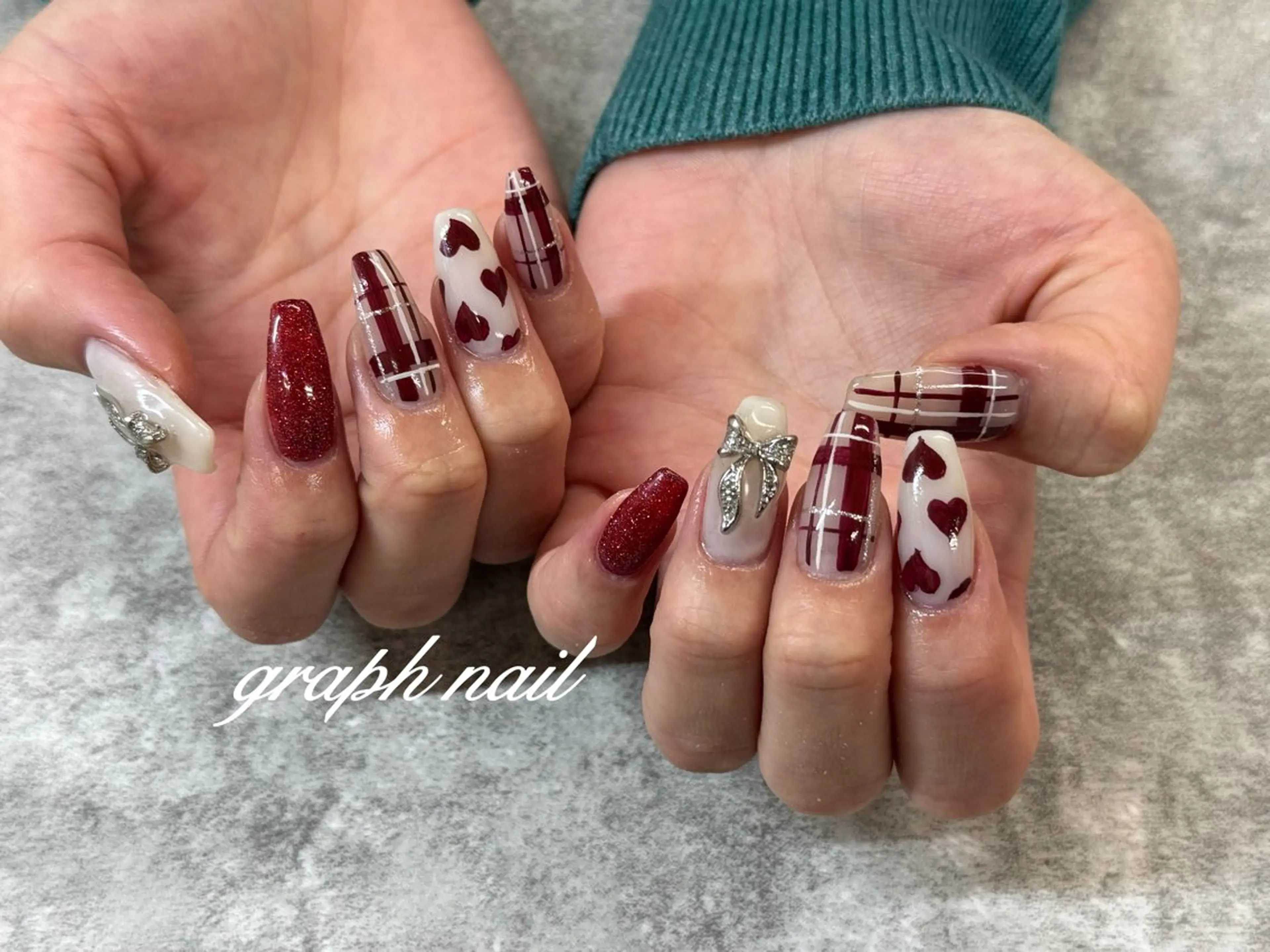 ネイル graphnail‪ ‪‪❤︎‬manaのネイルデザイン
