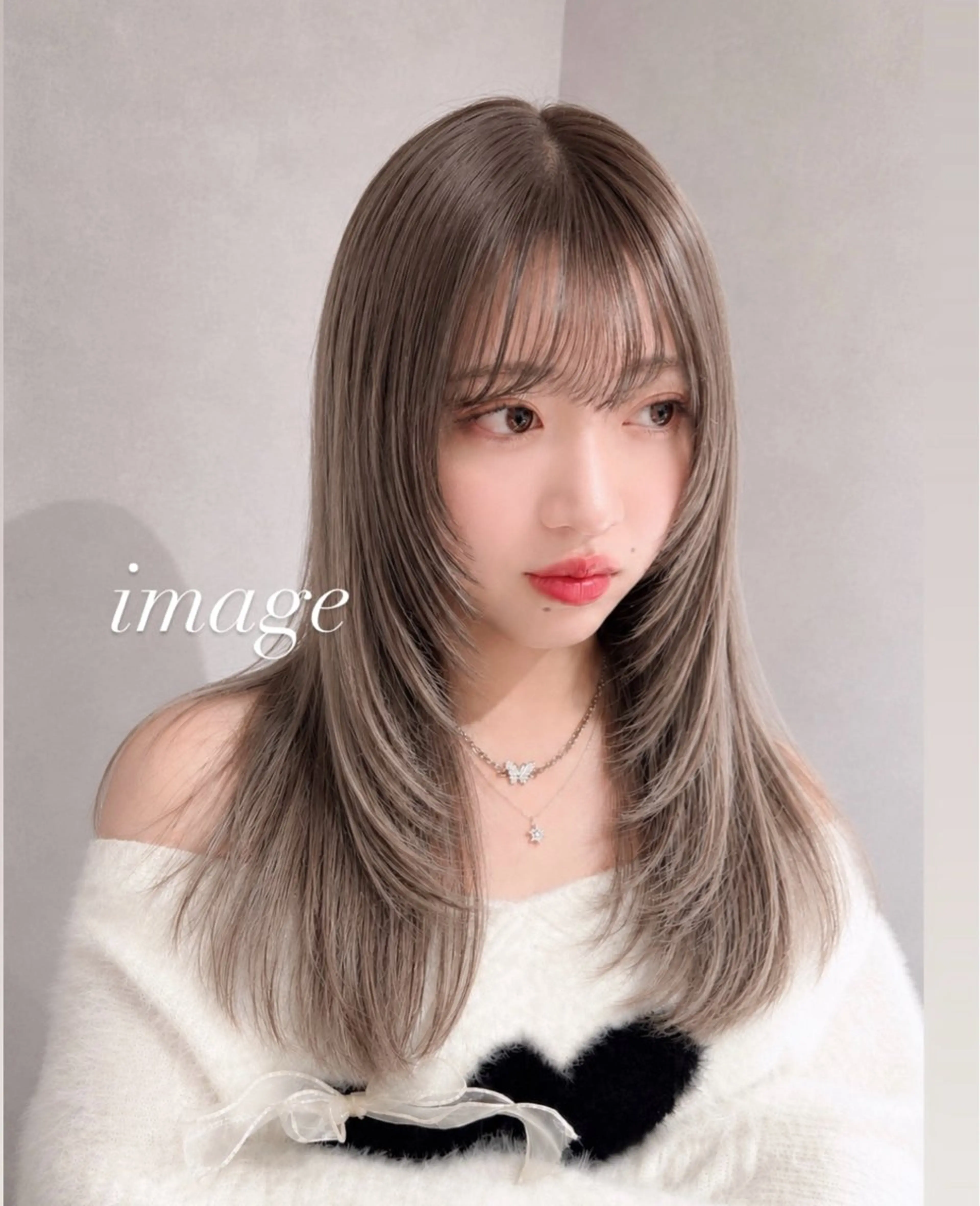 ロング カラー バレイヤージュ レイヤーカット ヘアカラー ブリーチ🐰インナー ♡ハイライト♡綾🐰のヘアスタイル