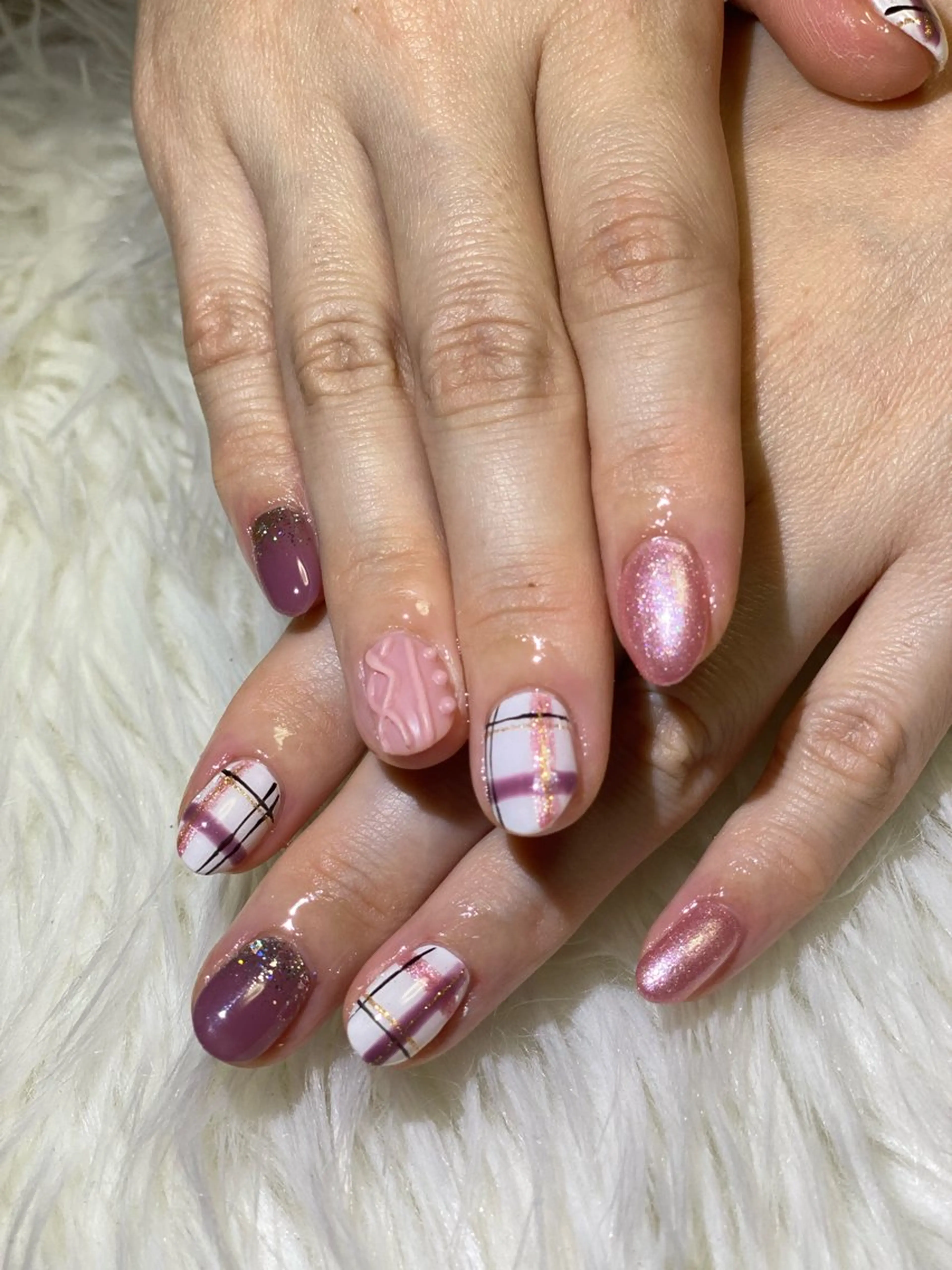 ネイル ピンク 冬ネイル will 有希のネイルデザイン