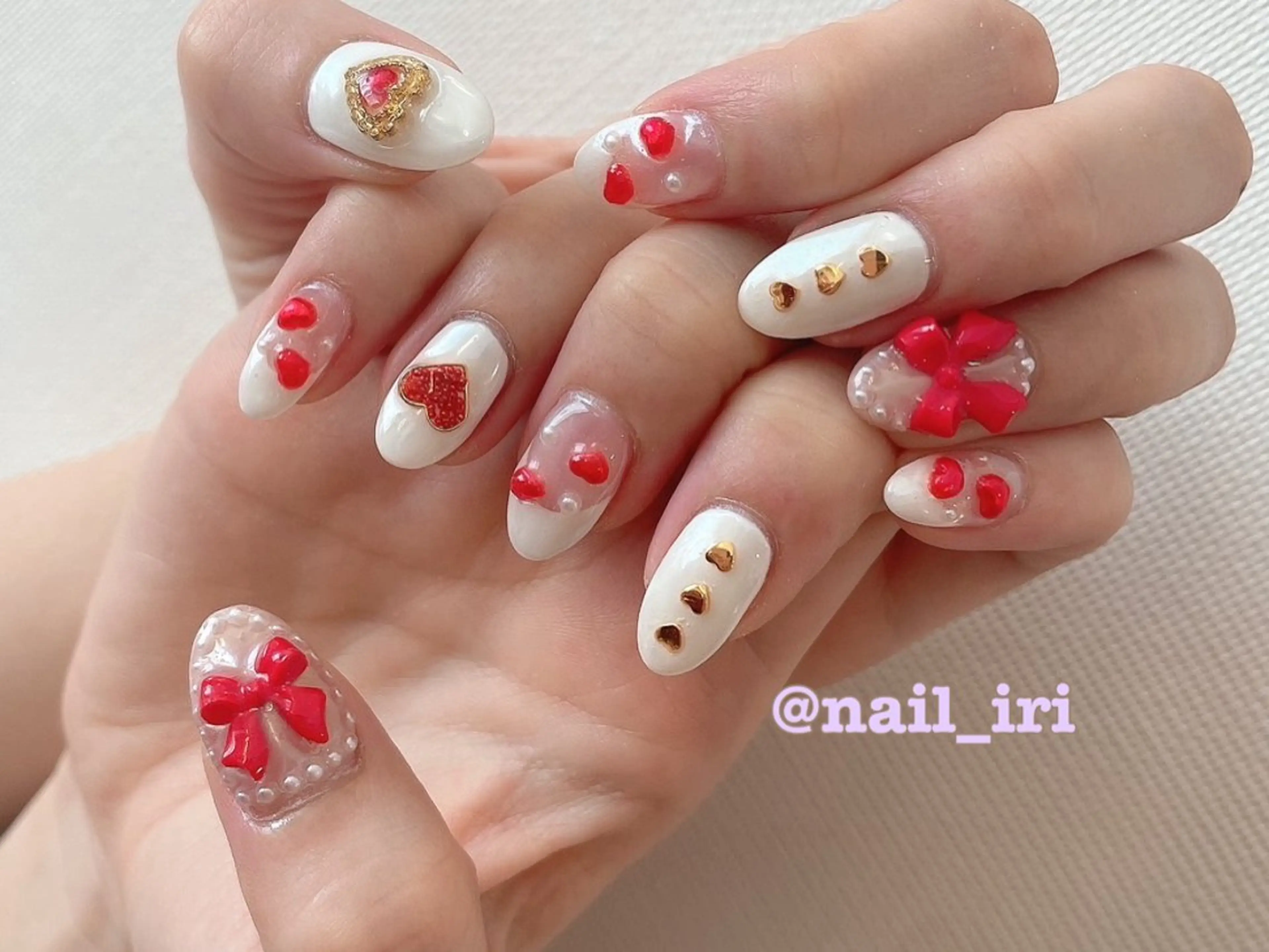 ネイル 持ち込み ハンドネイル 中川 愛理のネイルデザイン