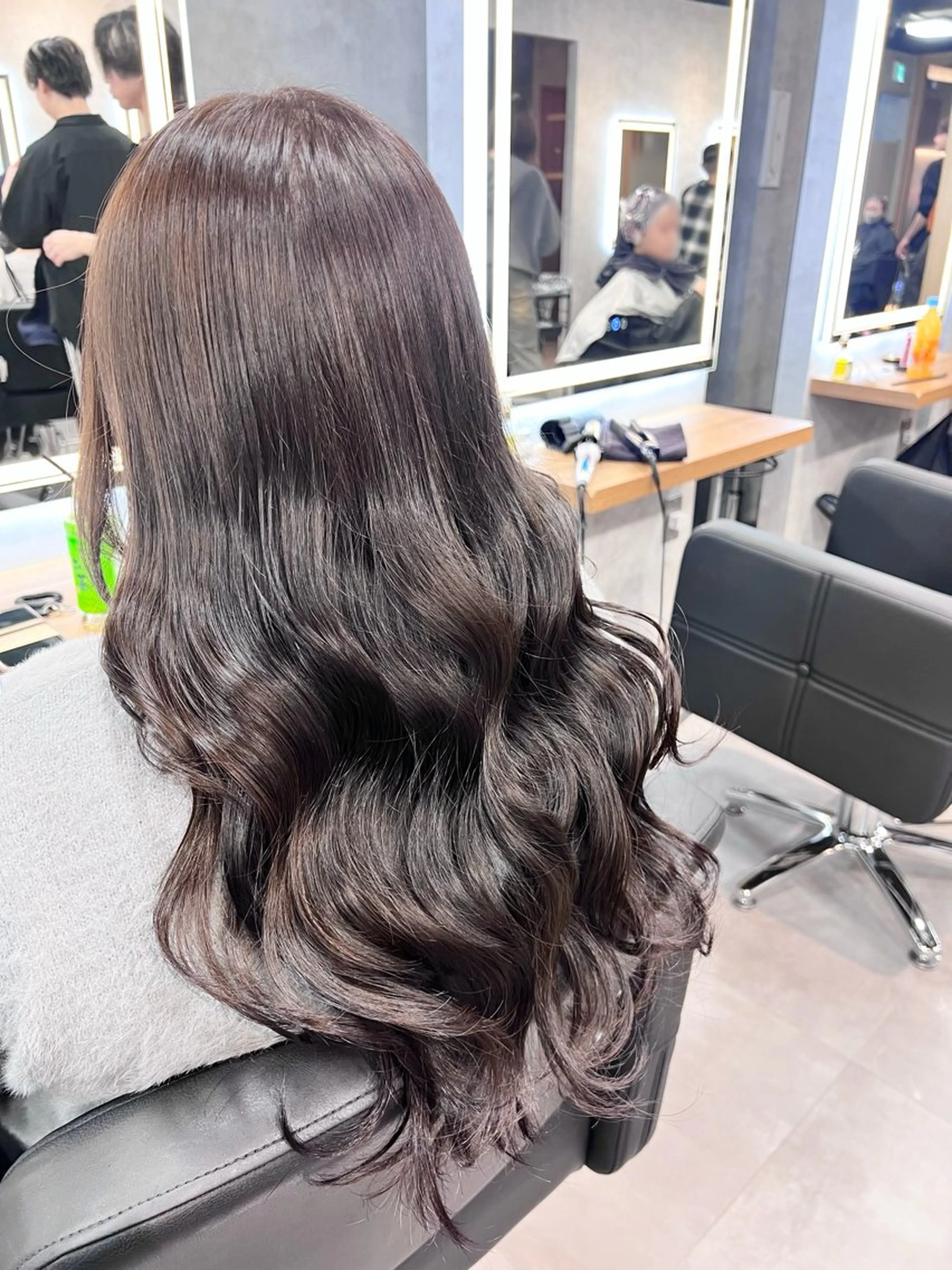 ロング カラー ブラウンカラー ヘアカラー トリートメント ヘアセット 透明感/韓国カラー RENA🤎のヘアスタイル