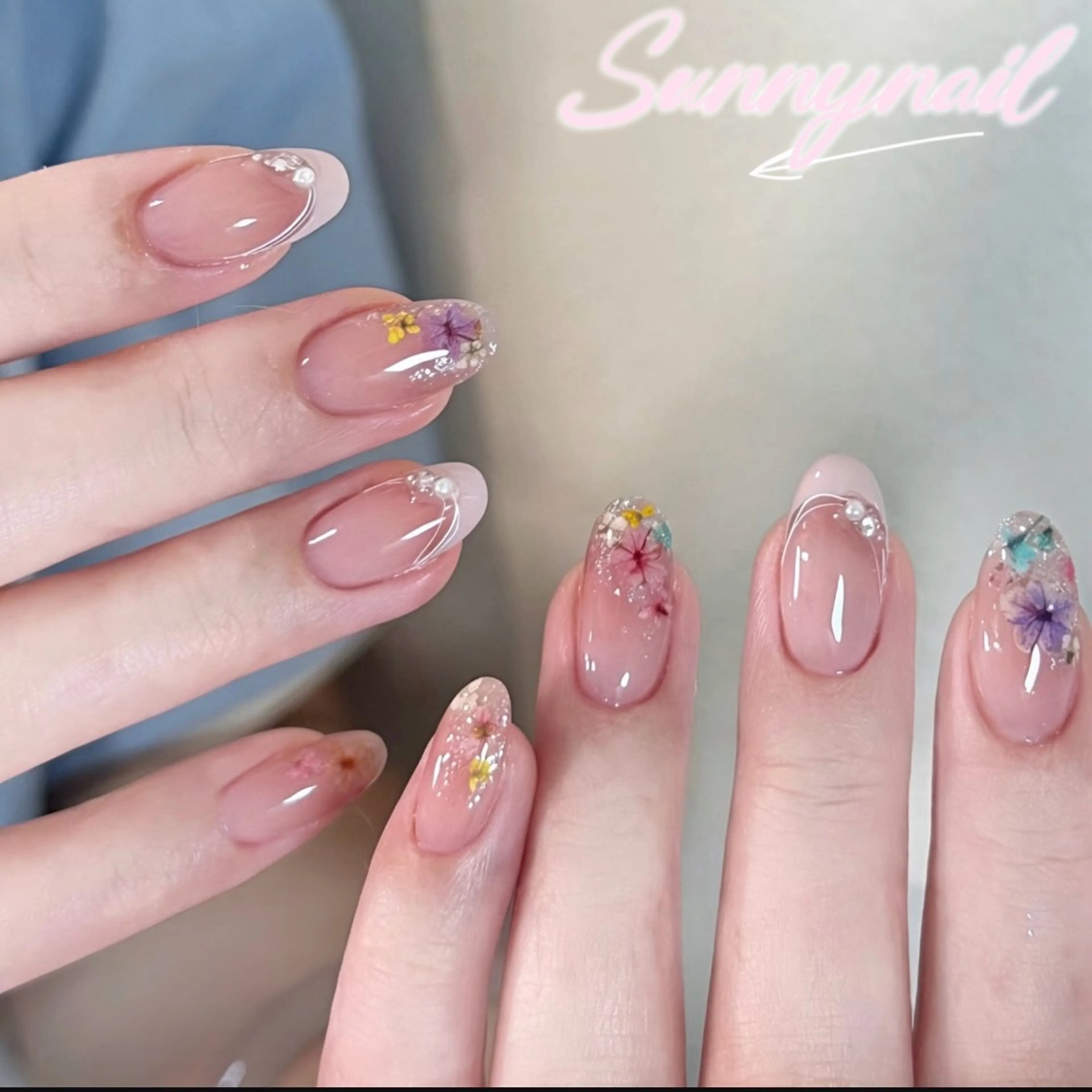 ネイル ハンドネイル ハンドケア sunnynail 小桃のネイルデザイン