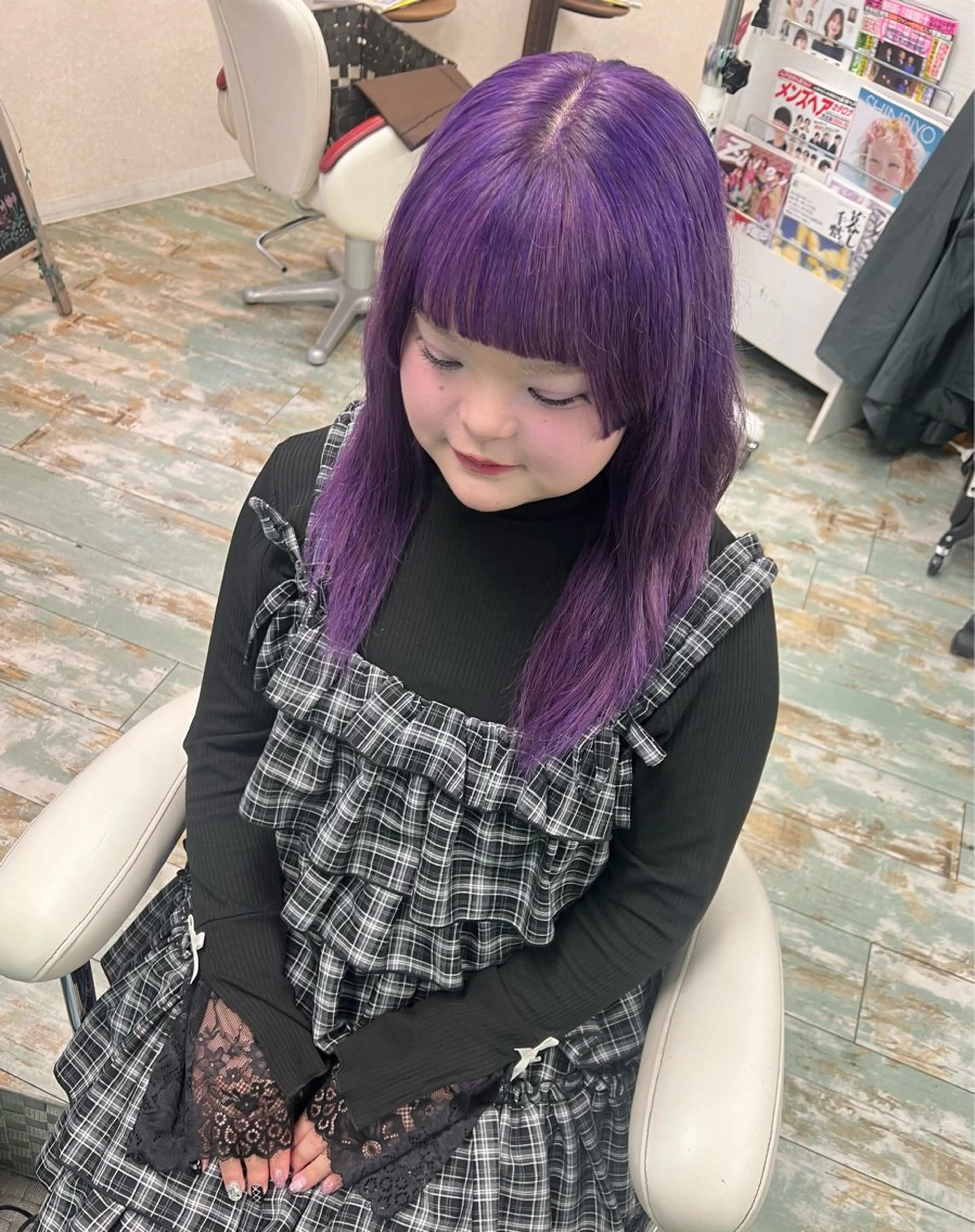 ロング カット ヘアカラー Fun  hair make所属・田牧 みゆきのヘアスタイル