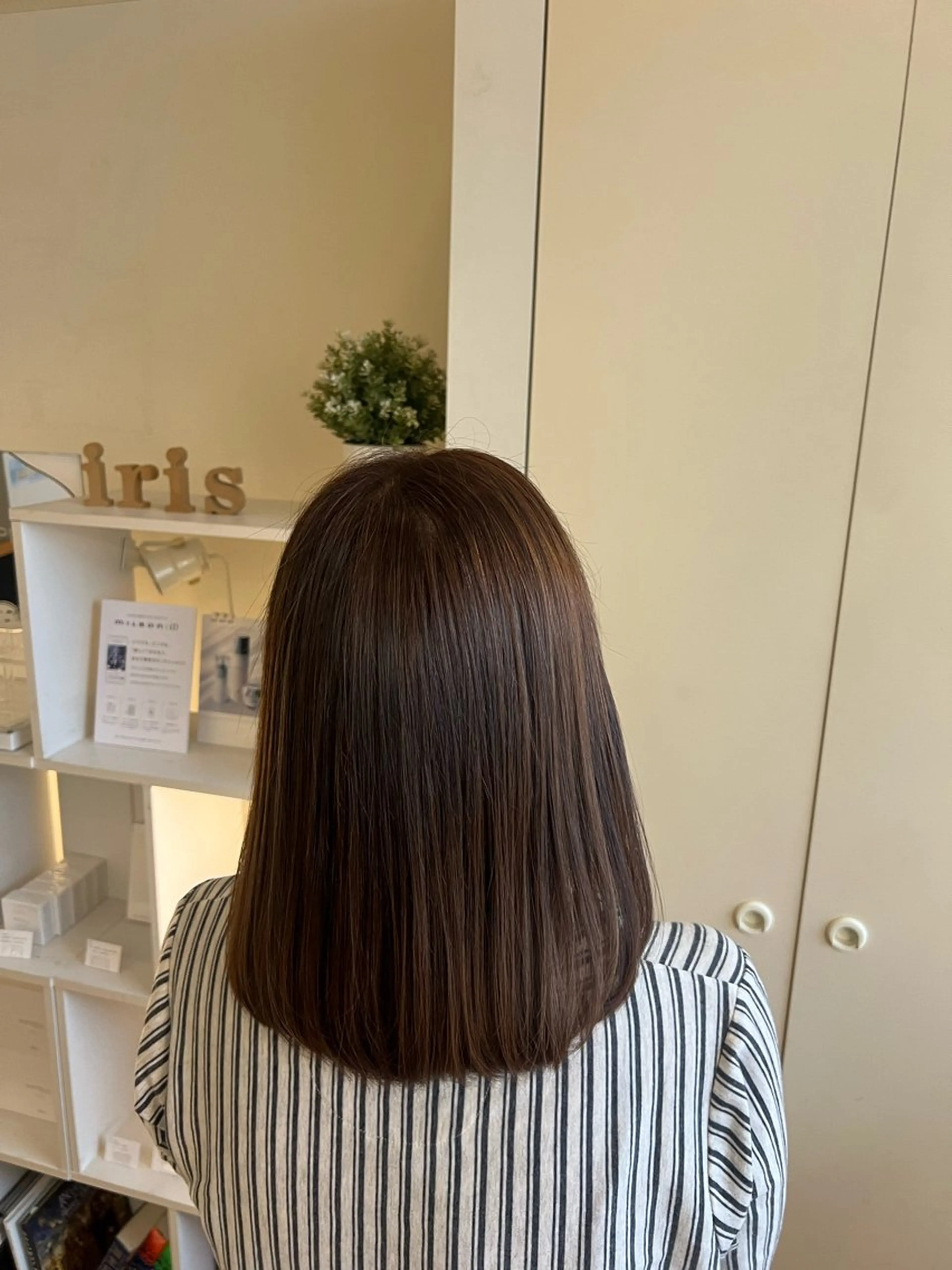 セミロング ヘアカラー 竹添 有梨沙のヘアスタイル