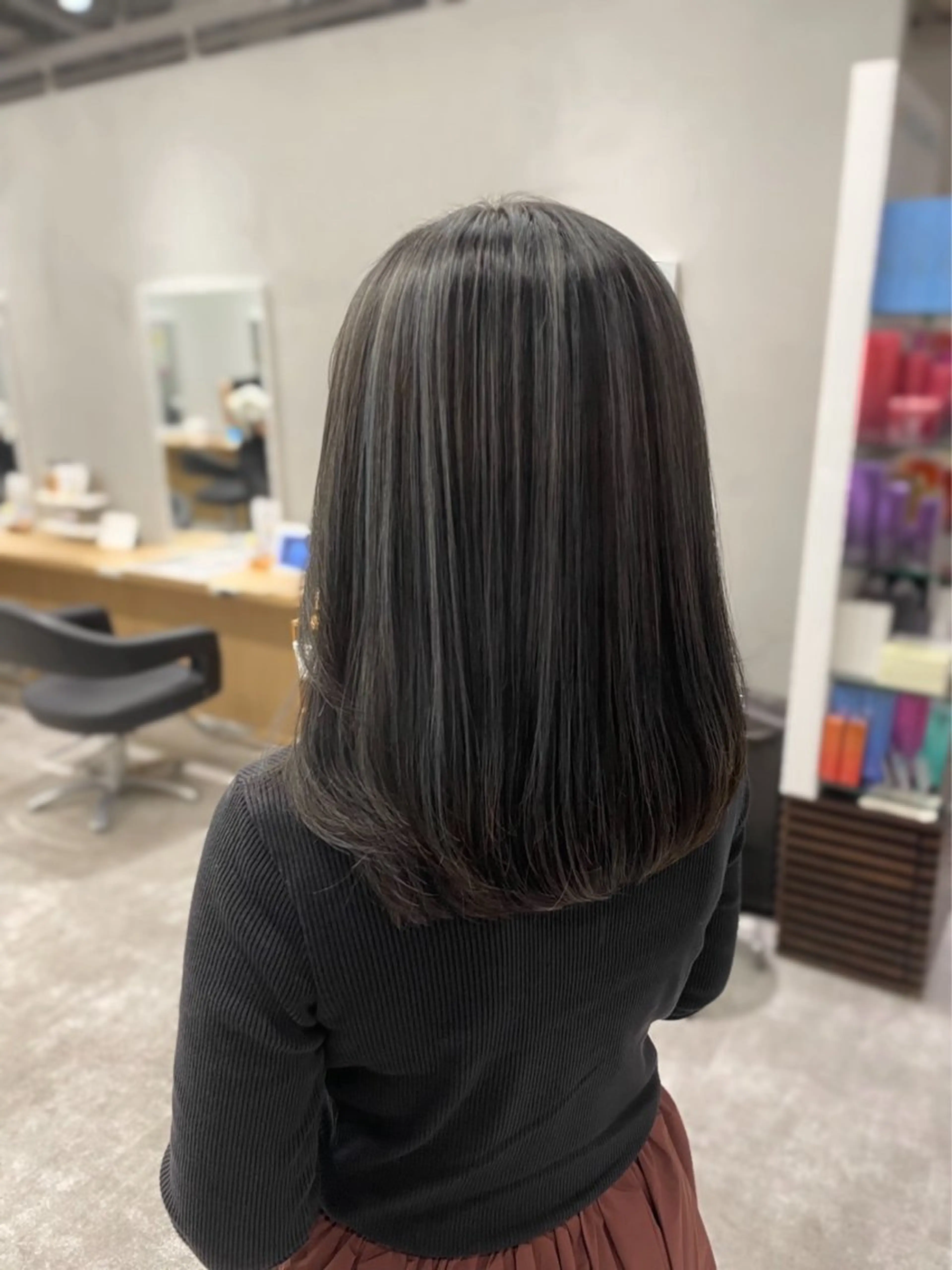 ミディアム ハイライト AVANCE.京橋店所属・美髪🫧ブリーチ/ デザイン/永田汰伊智のヘアスタイル