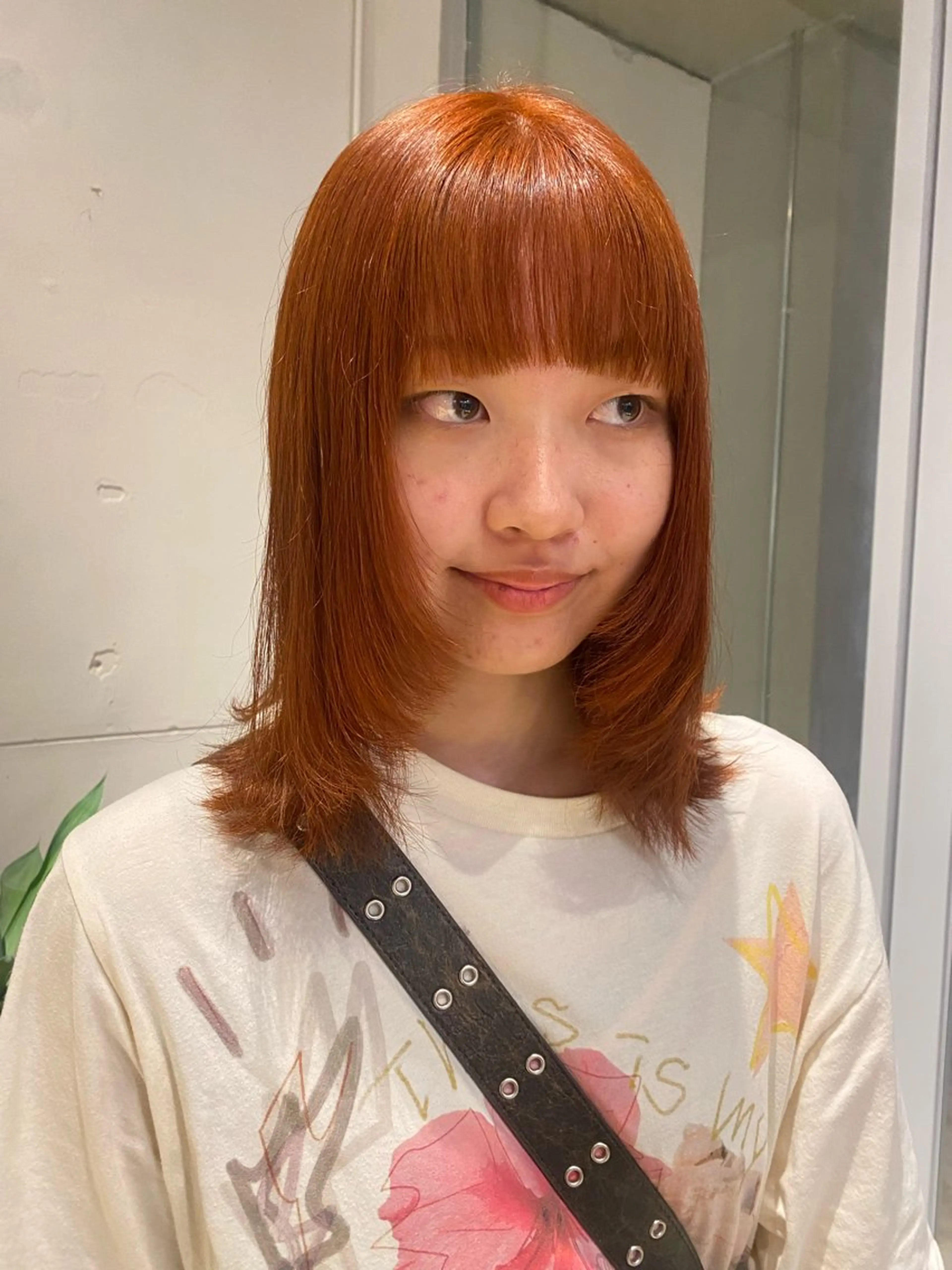 セミロング カラー レイヤーカット/ ダブルカラーサクライのヘアスタイル