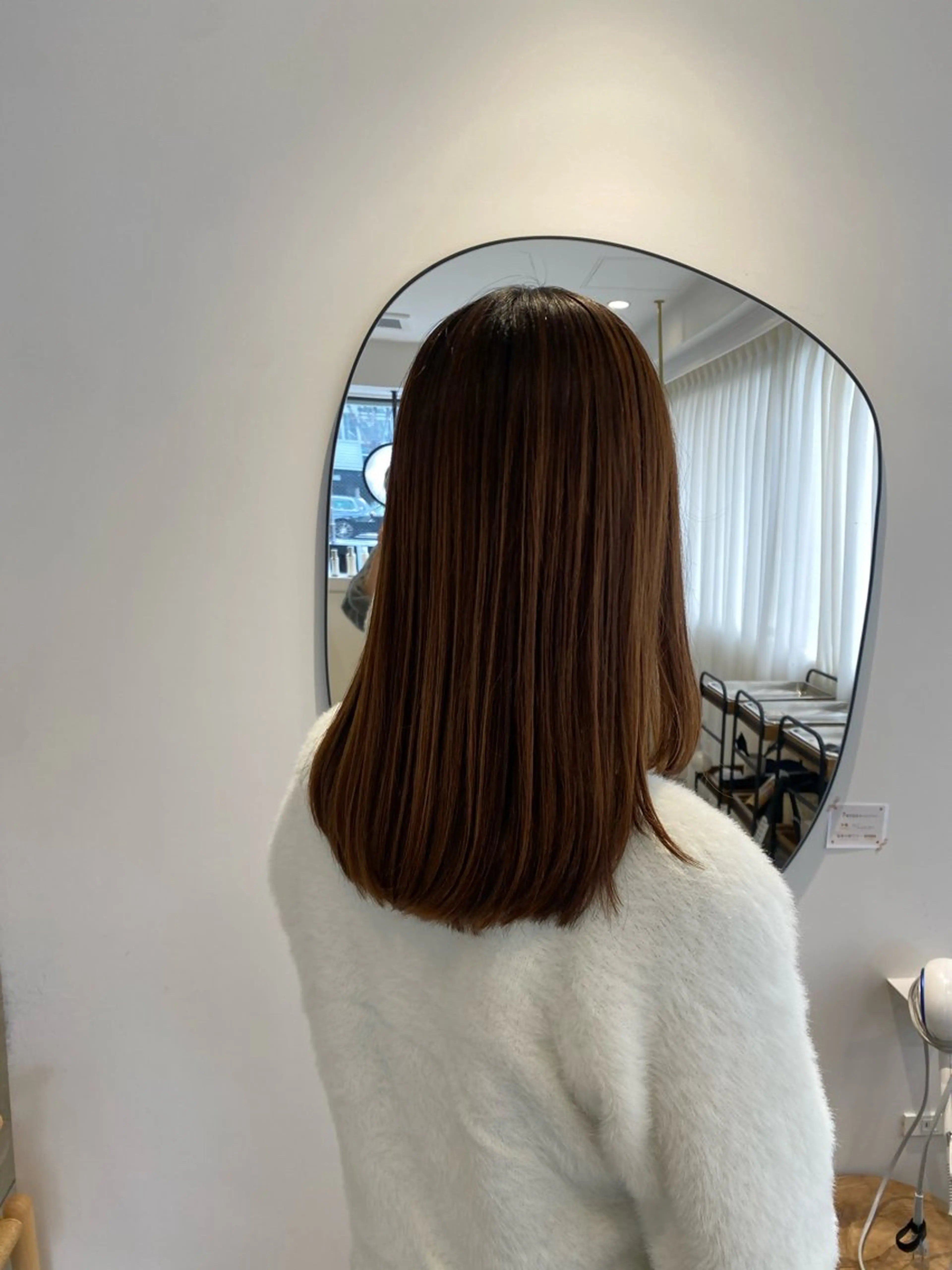 ミディアム ショート/ボブ/顔周 りレイヤー/RINAのヘアスタイル