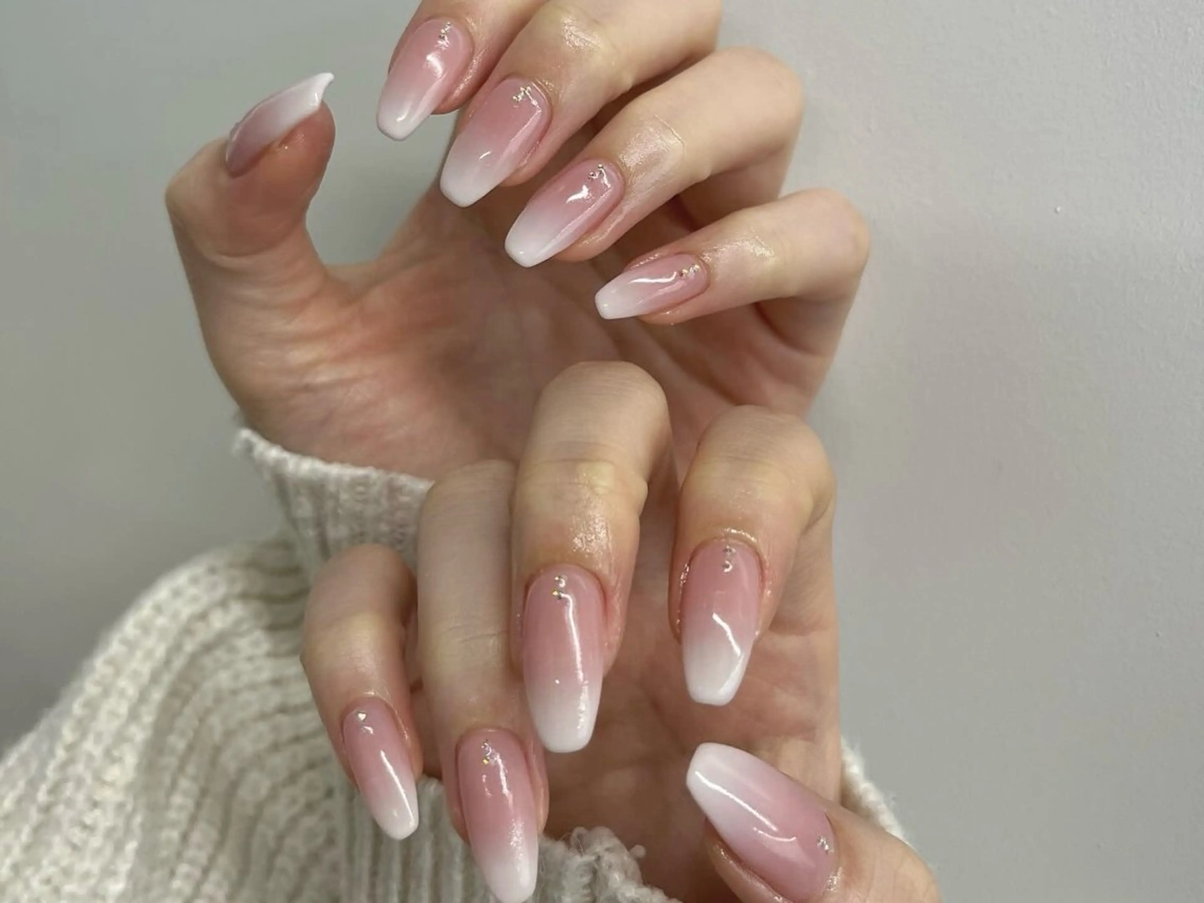 ネイル ハンドネイル rina ニュアンス♡ワンホンのネイルデザイン