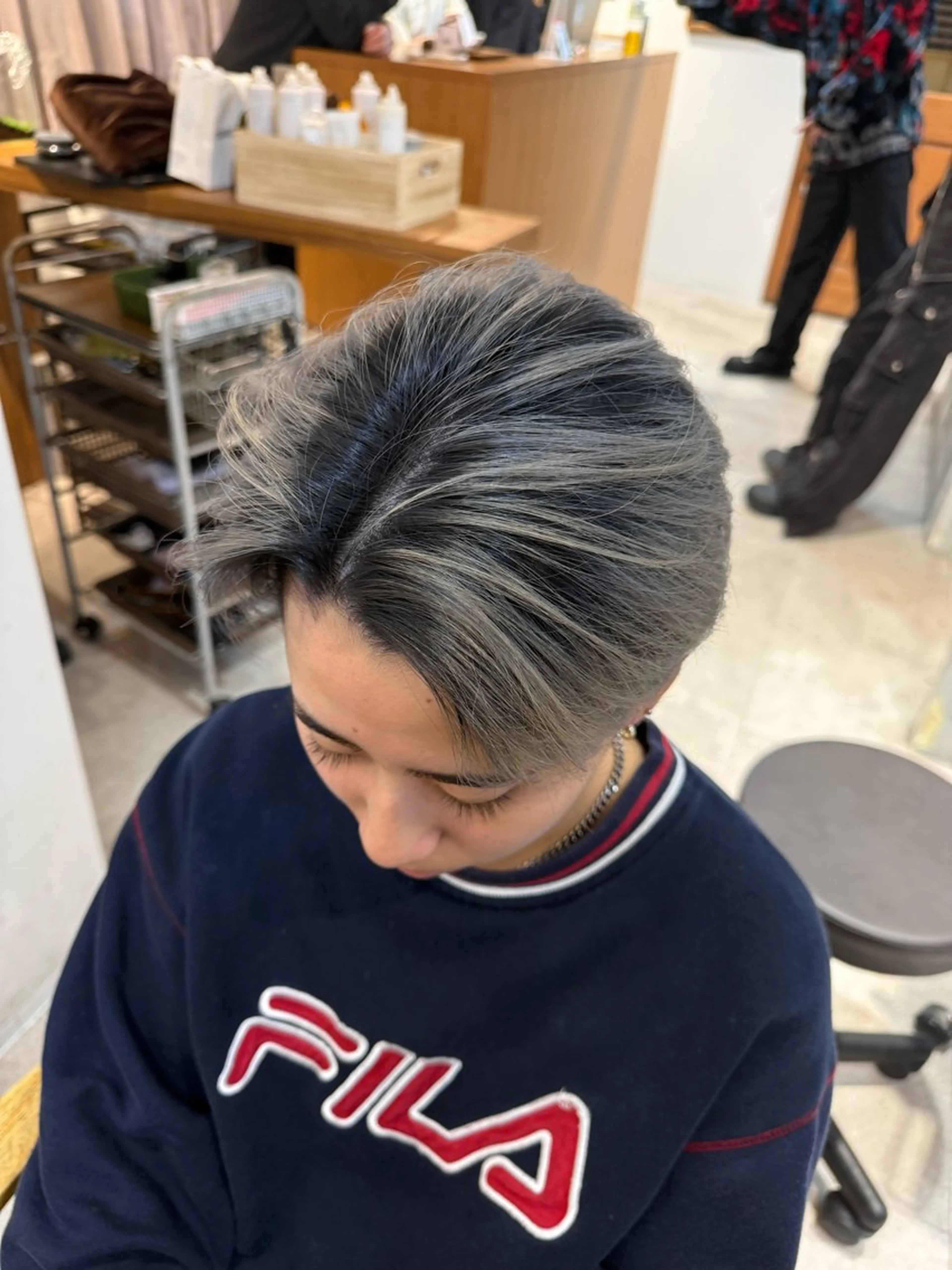 カラー メンズ カット ヘアカラー 岡本 太陽☀️のヘアスタイル