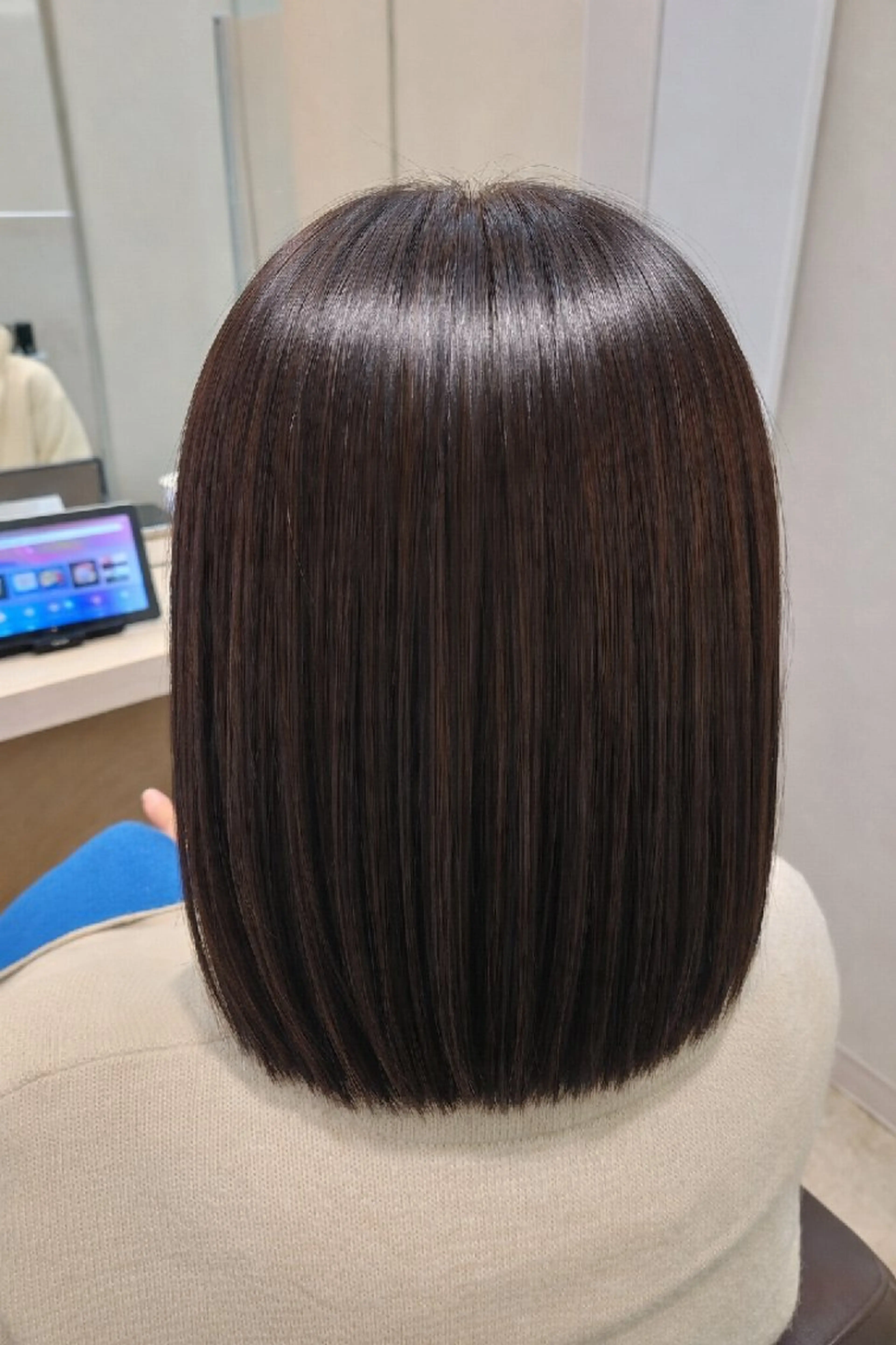 ミディアム 縮毛矯正 縮毛矯正✨艶髪　 シノハラ✨髪質改善のヘアスタイル