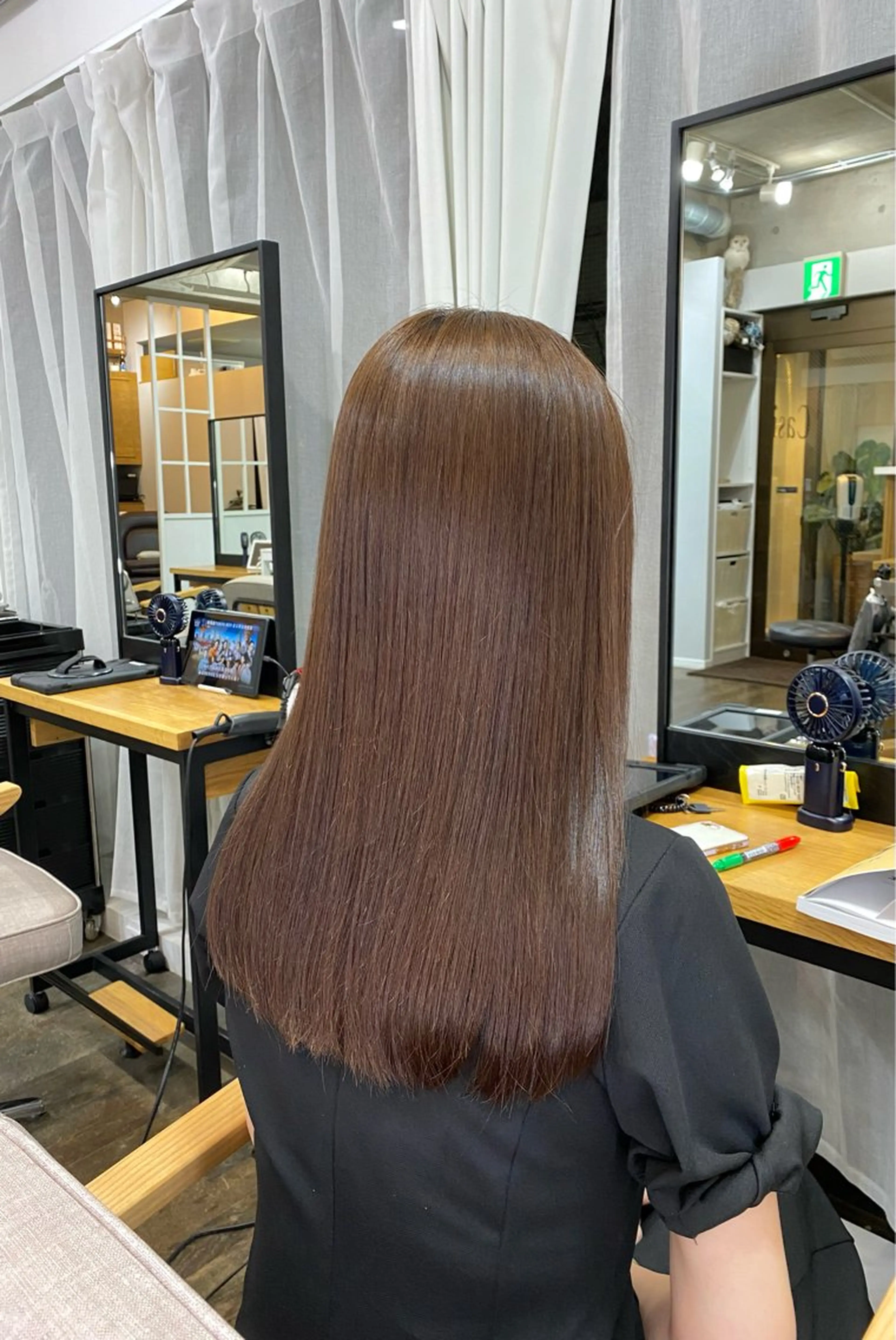 セミロング パーマ セミロングパーマ 酸性ストレート ストレートパーマ 縮毛矯正 トリートメント 統括マネージャー/ 髪のドクター/前原悟のヘアスタイル