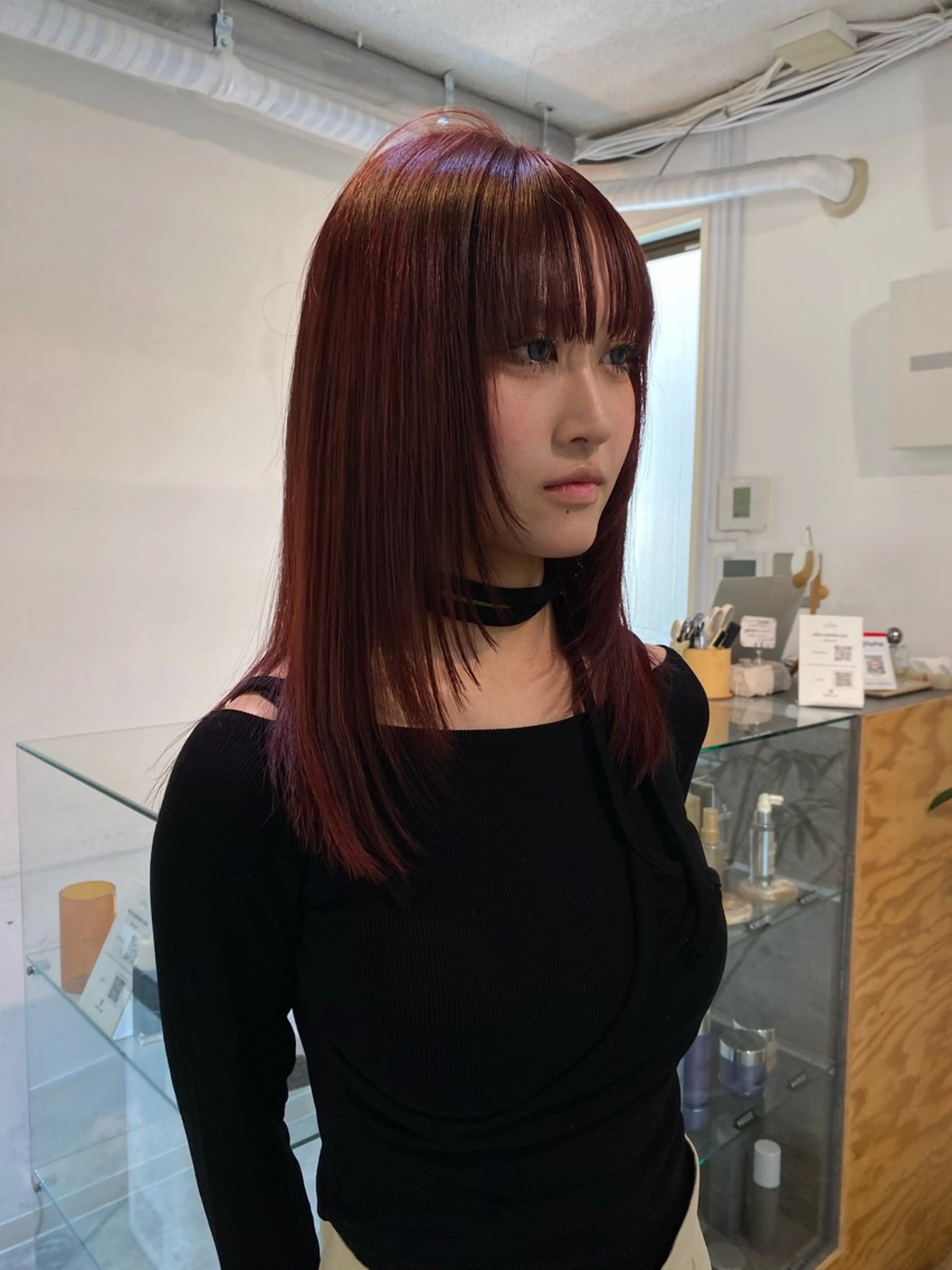 セミロング カラー iroha/ n.w.h🎀のヘアスタイル