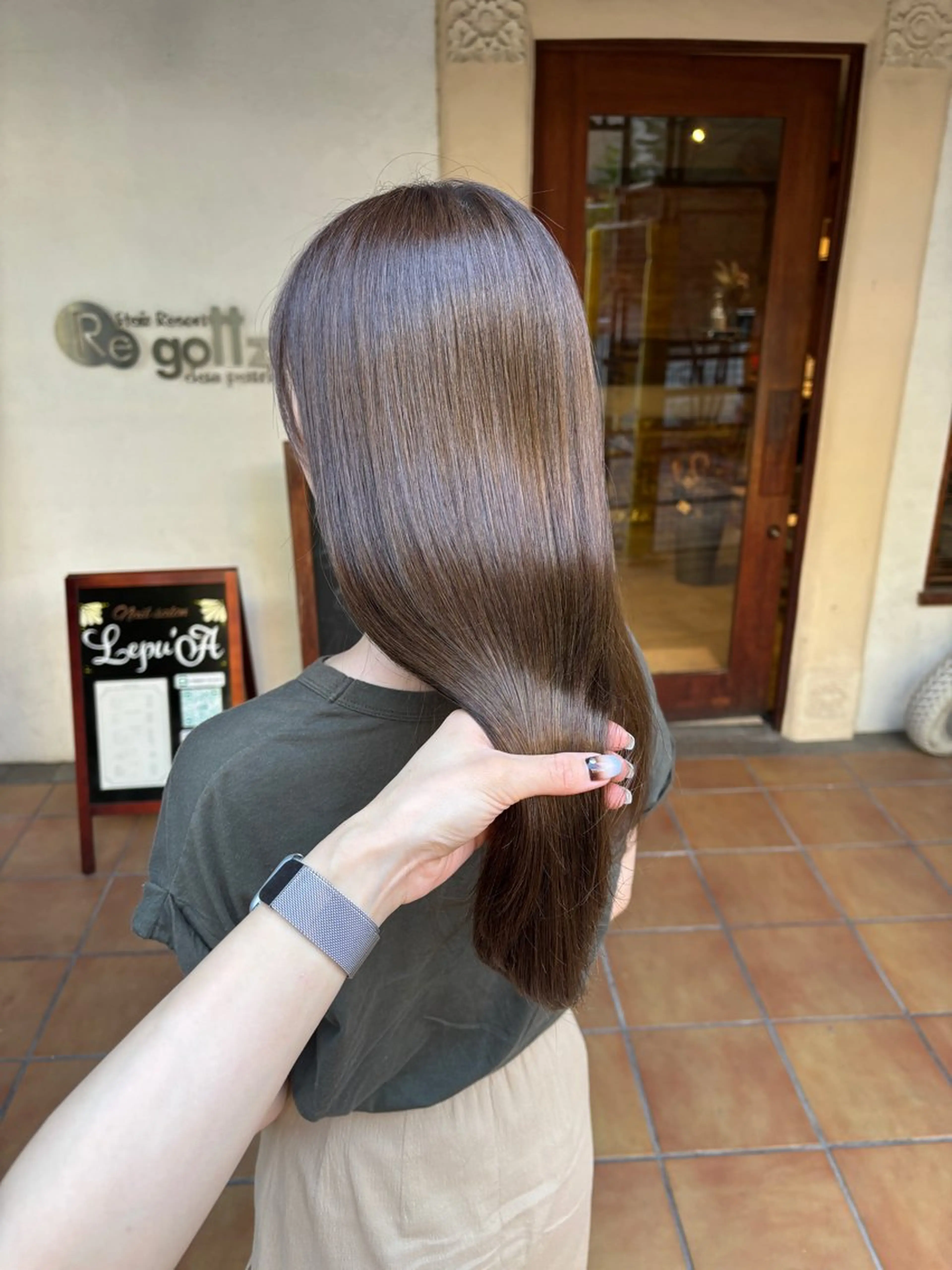 セミロング ヘアカラー トリートメント ヘッドスパ putri店長 和田鈴采のヘアスタイル