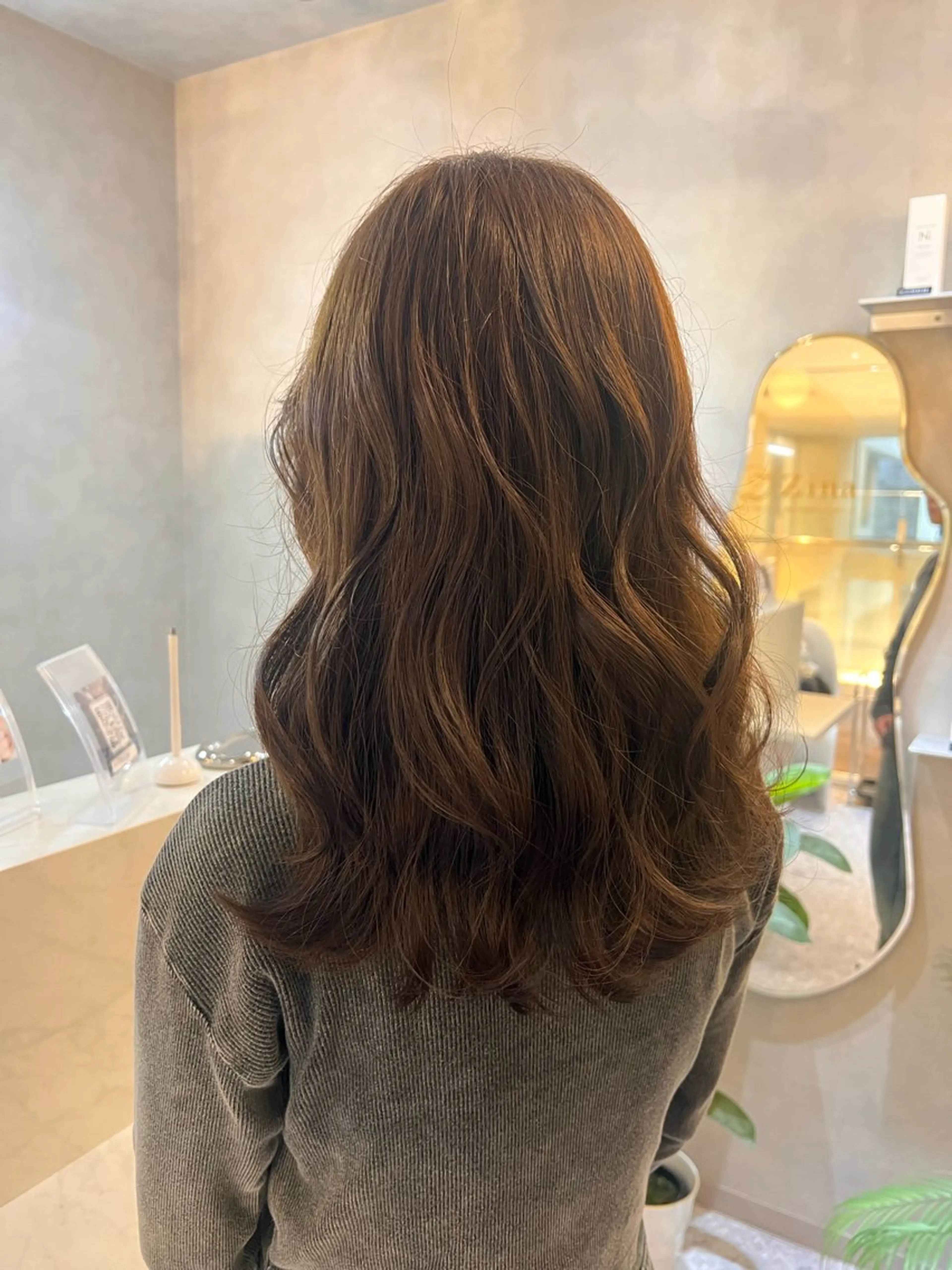 セミロング カラー ベージュカラー レイヤーカット COMOREVI hair salon所属・KANA🌿透明感/ レイヤーcut🌿のヘアスタイル