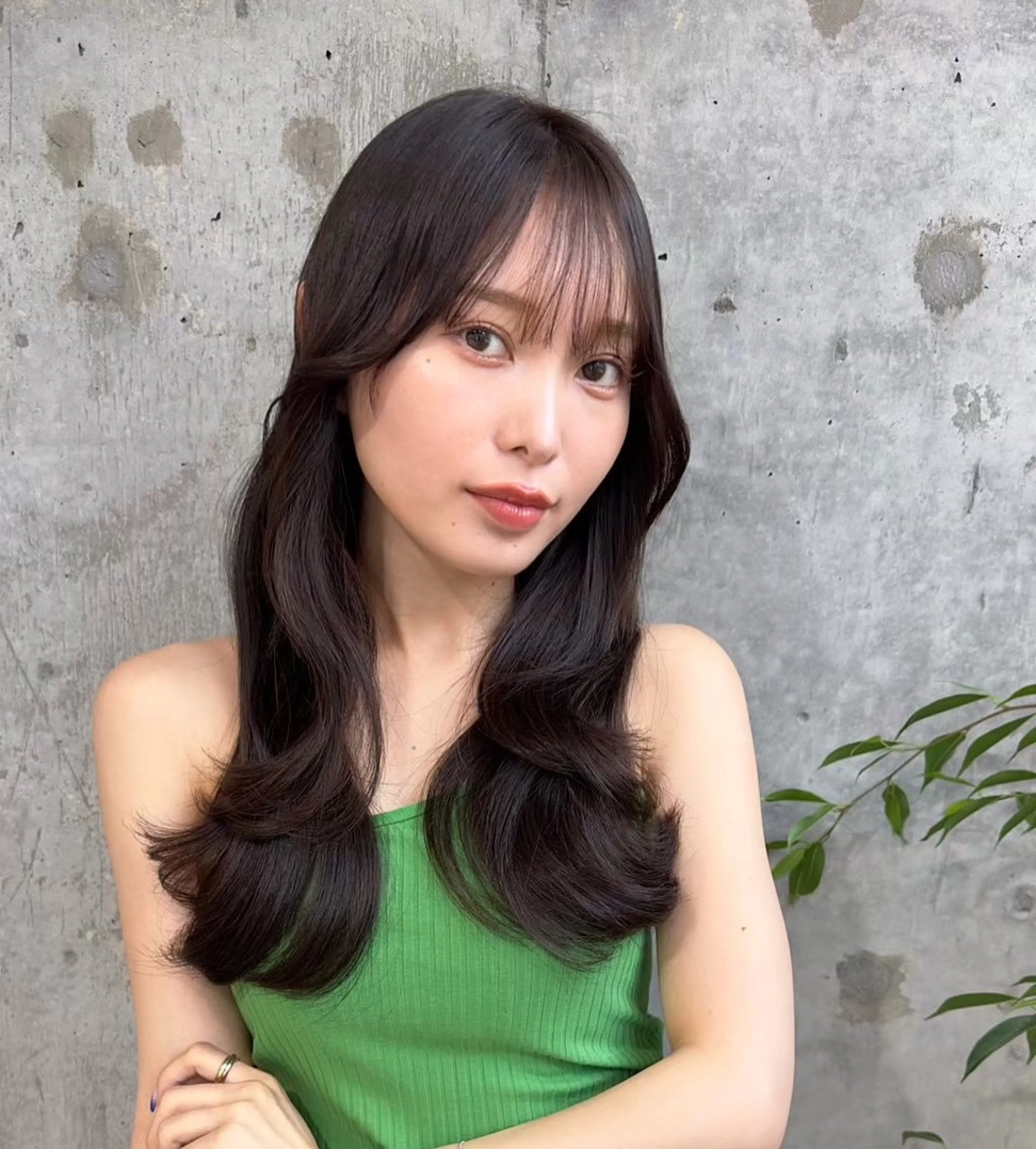 ロング 新宿/小顔レイヤー/ 顔まわり/西慶太朗のヘアスタイル