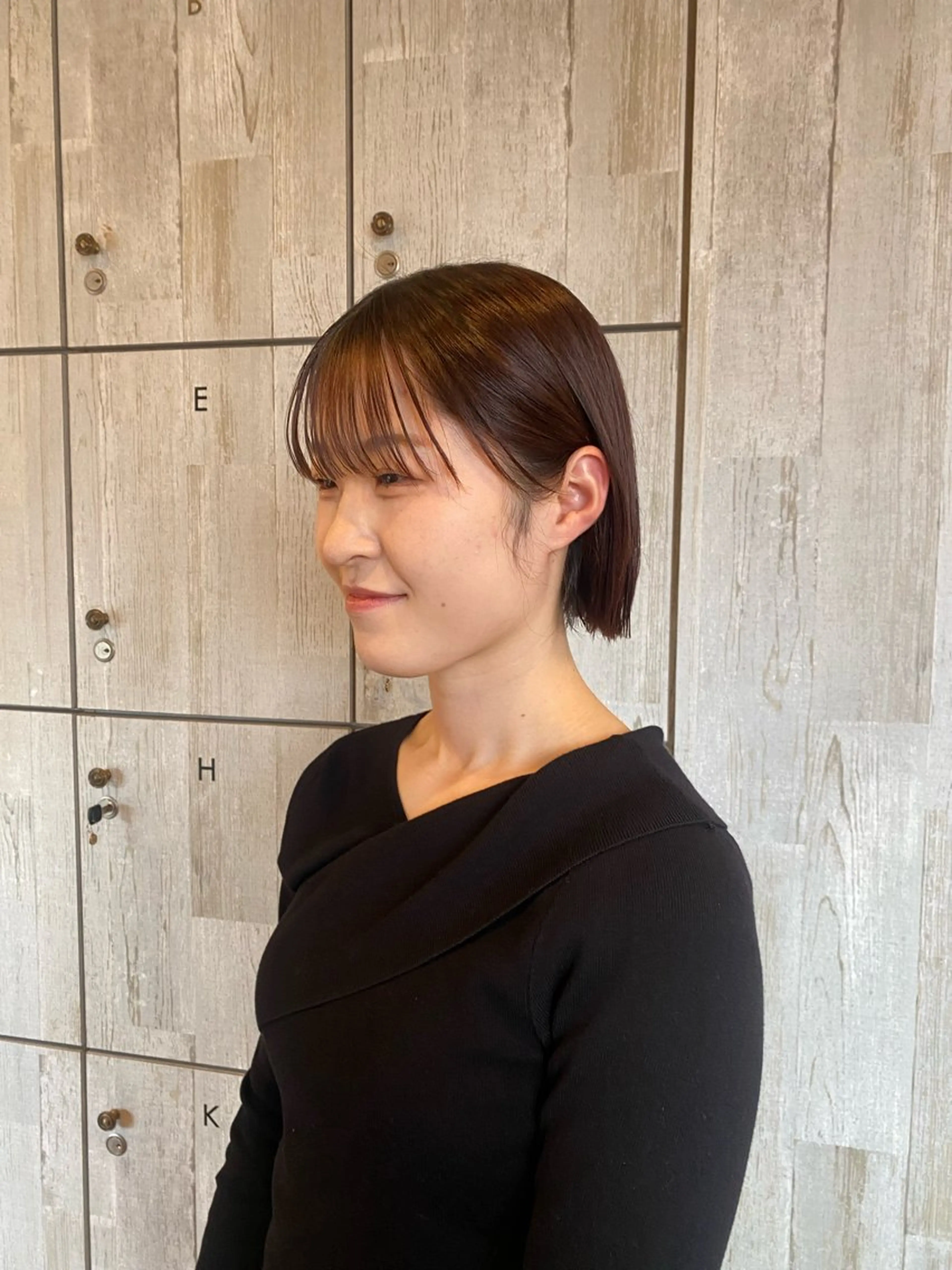 ショート 切りっぱなしボブ ボブ 韓国風ヘア 似合わせカット 似合わせレイヤー/ Wカラー🧸こころのヘアスタイル