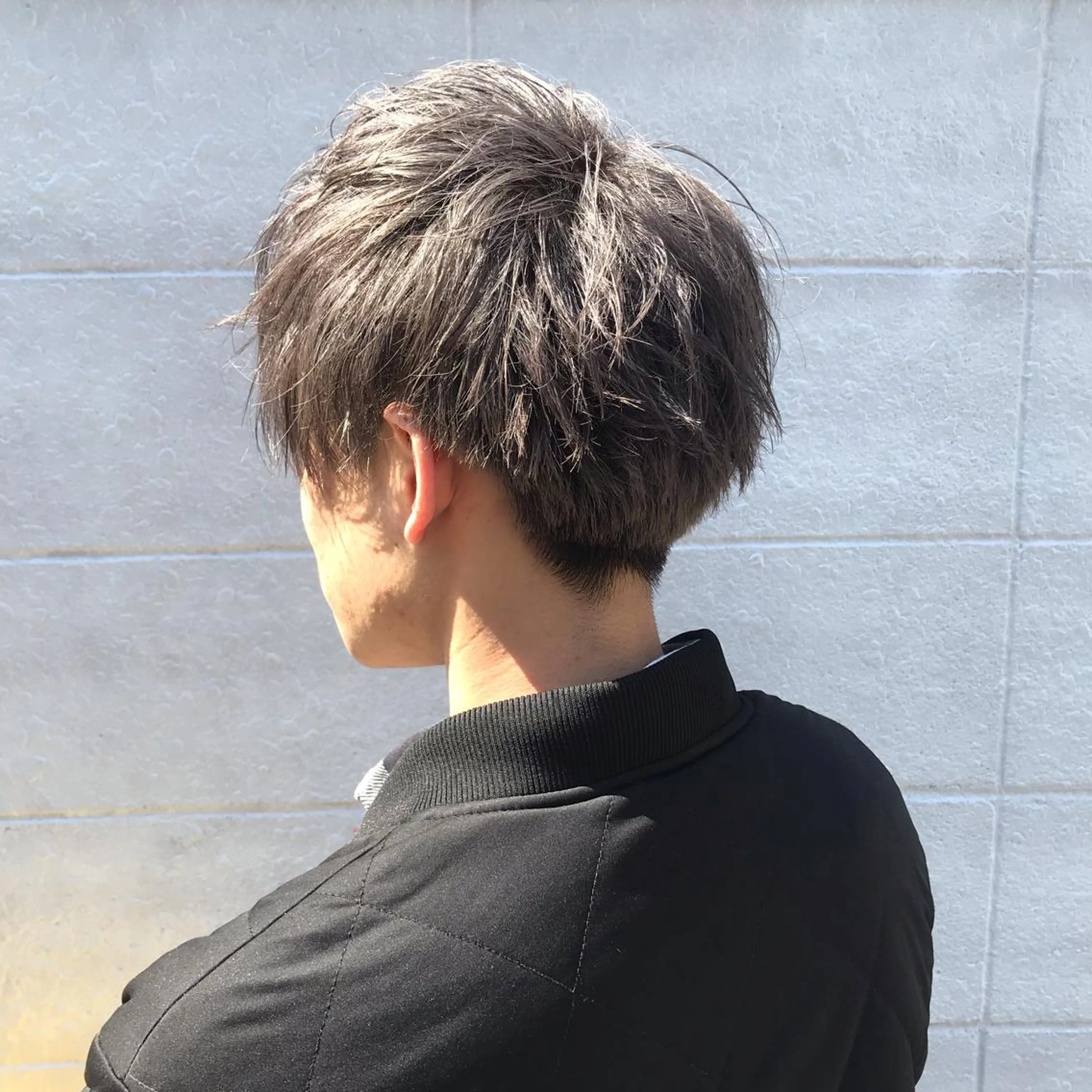 ショート カラー パーマ メンズ ニュアンスパーマ/ レイヤー/茶屋町のヘアスタイル