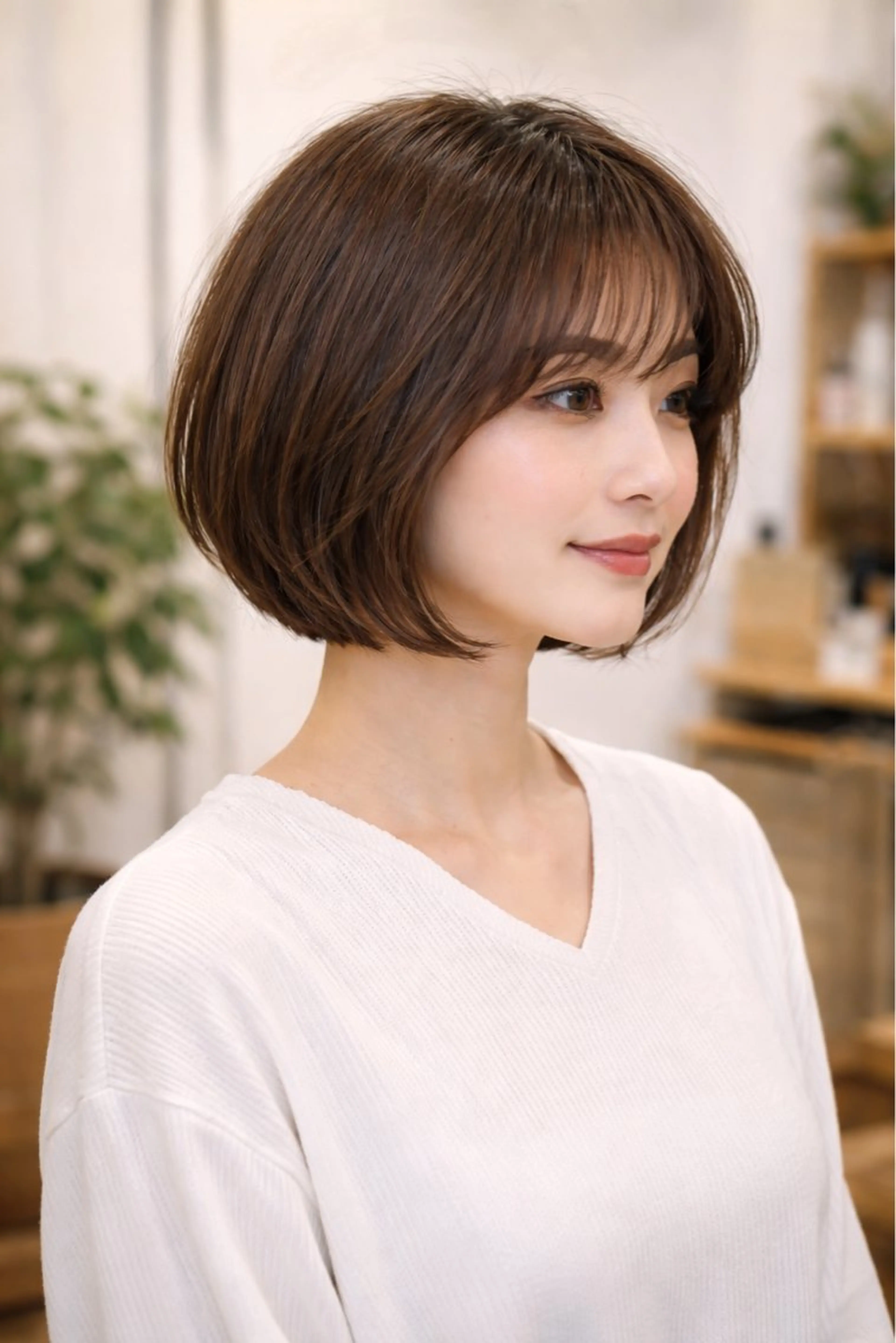 ショート ボブ カット まさと/銀座/ ストレート/艶髪のヘアスタイル