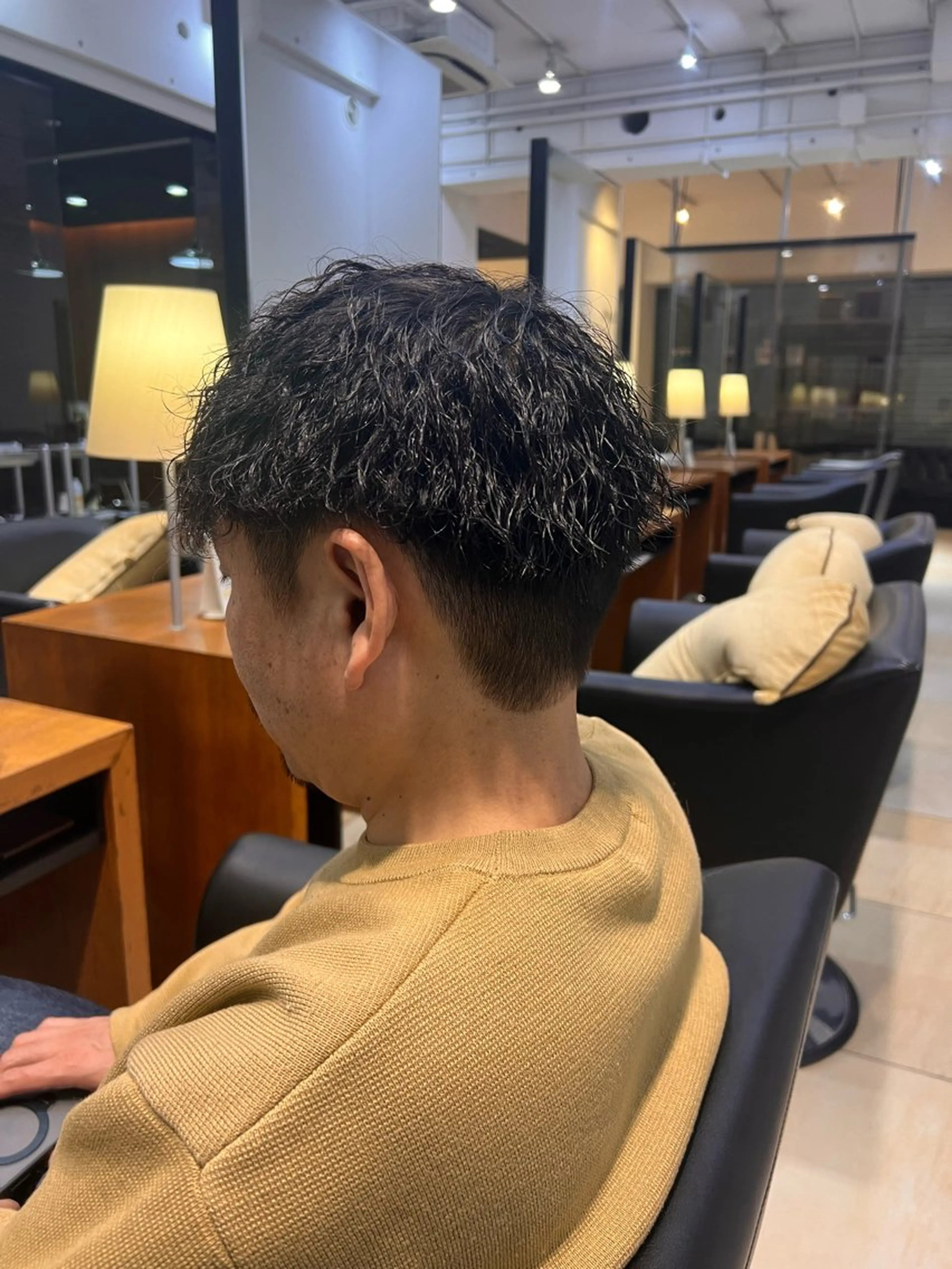 メンズ メンズパーマ カット パーマ リリカ🐈‍⬛メンズ カットモデル/上永谷のヘアスタイル