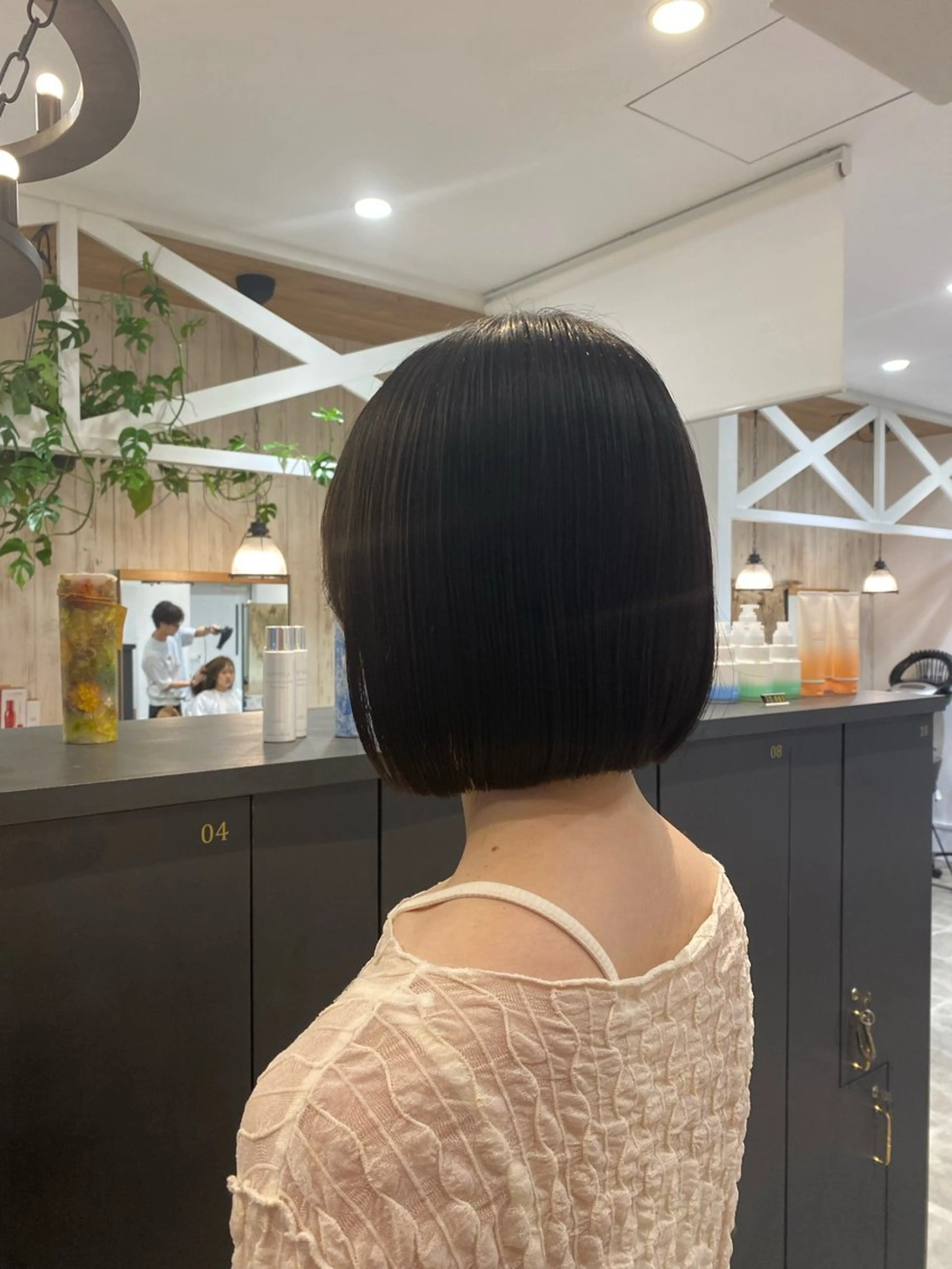 ショート ボブ 韓国風ヘア 柴田 枝利子のヘアスタイル