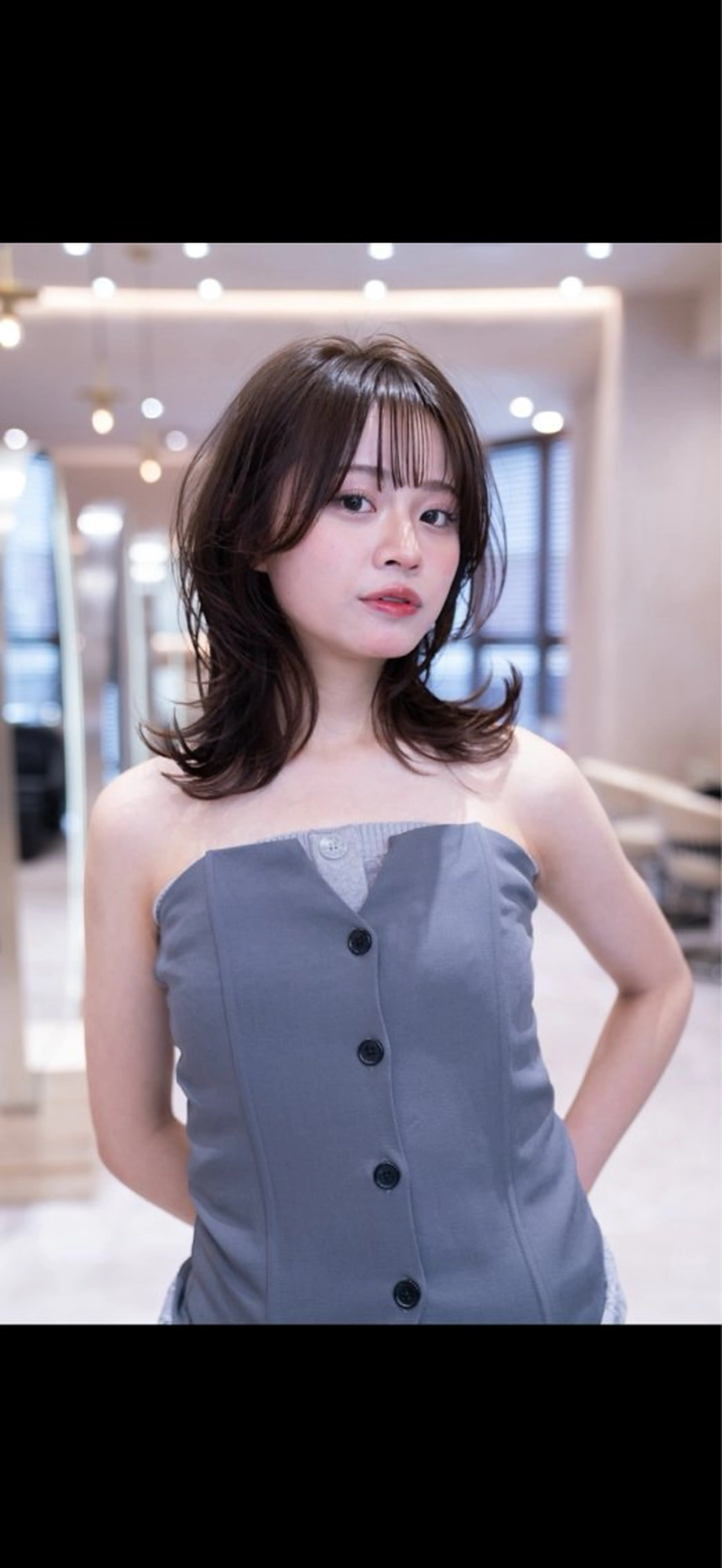 ミディアム カラー カット ヘアカラー トリートメント 🉐レイヤー/塩見 弘樹🉐渋谷のヘアスタイル